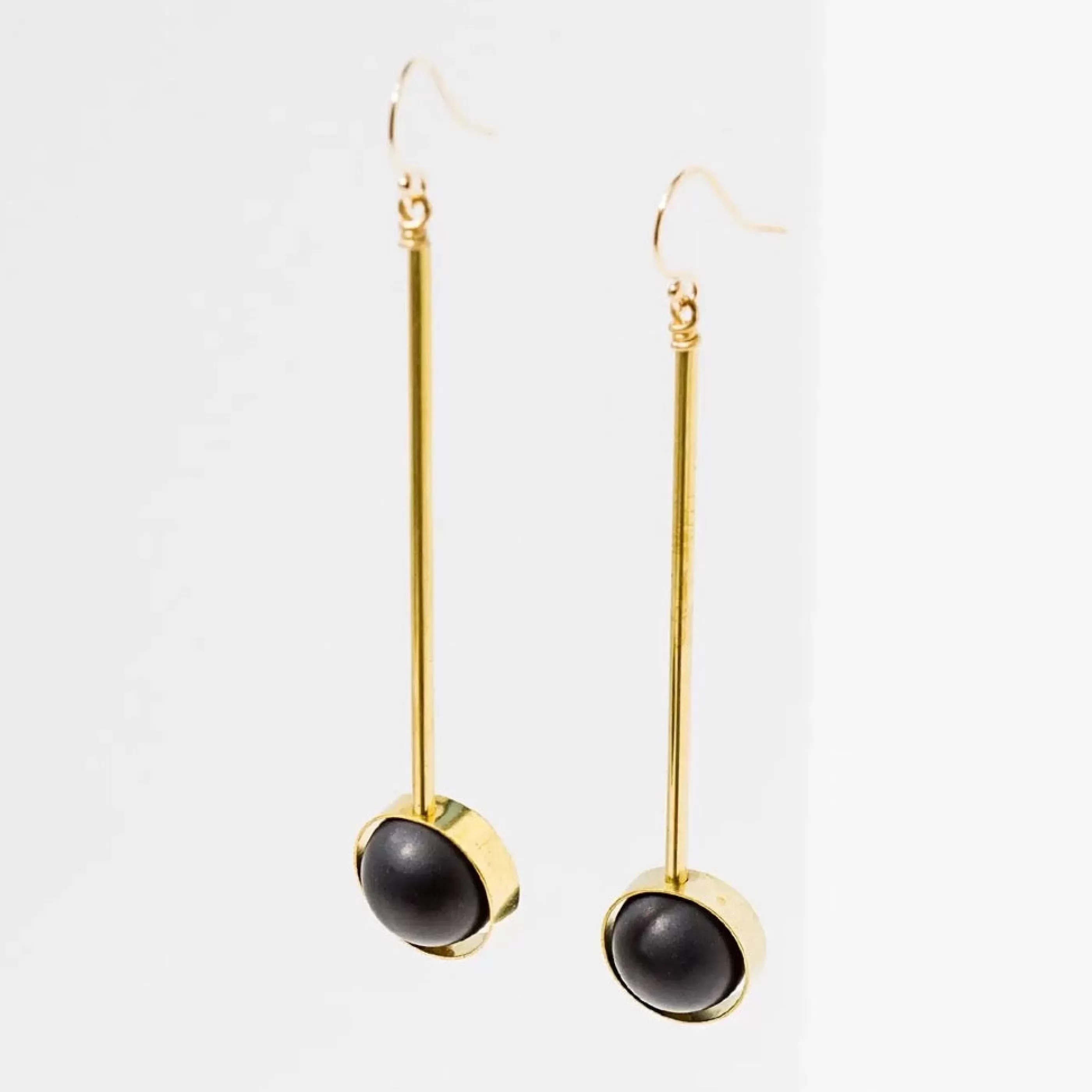 Larissa Loden Jewellery>Aberrant Earrings Onyx