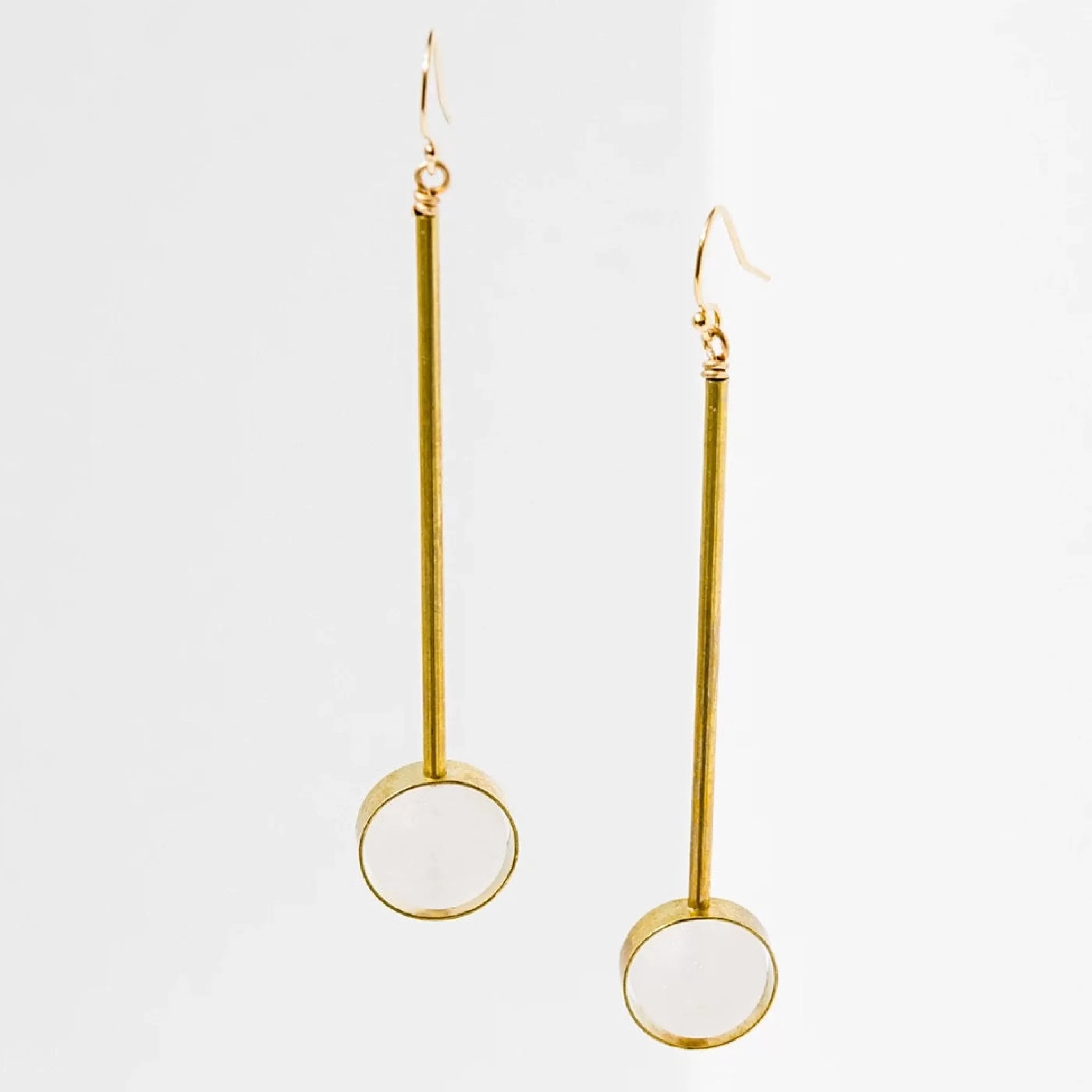 Larissa Loden Jewellery>Aberrant Earrings Rose Quartz