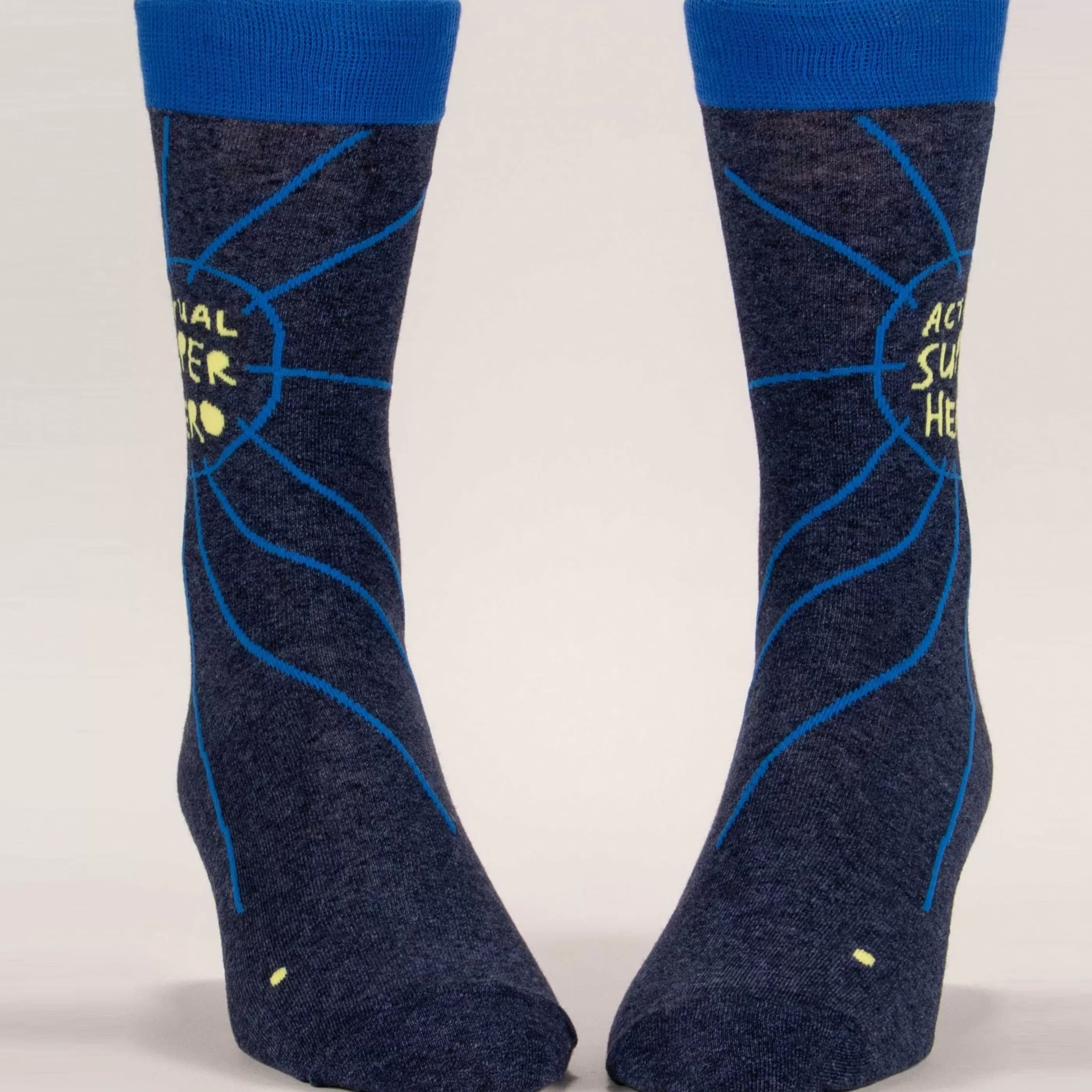 Blue Q Men's Socks>Actual Superhero Men's Socks