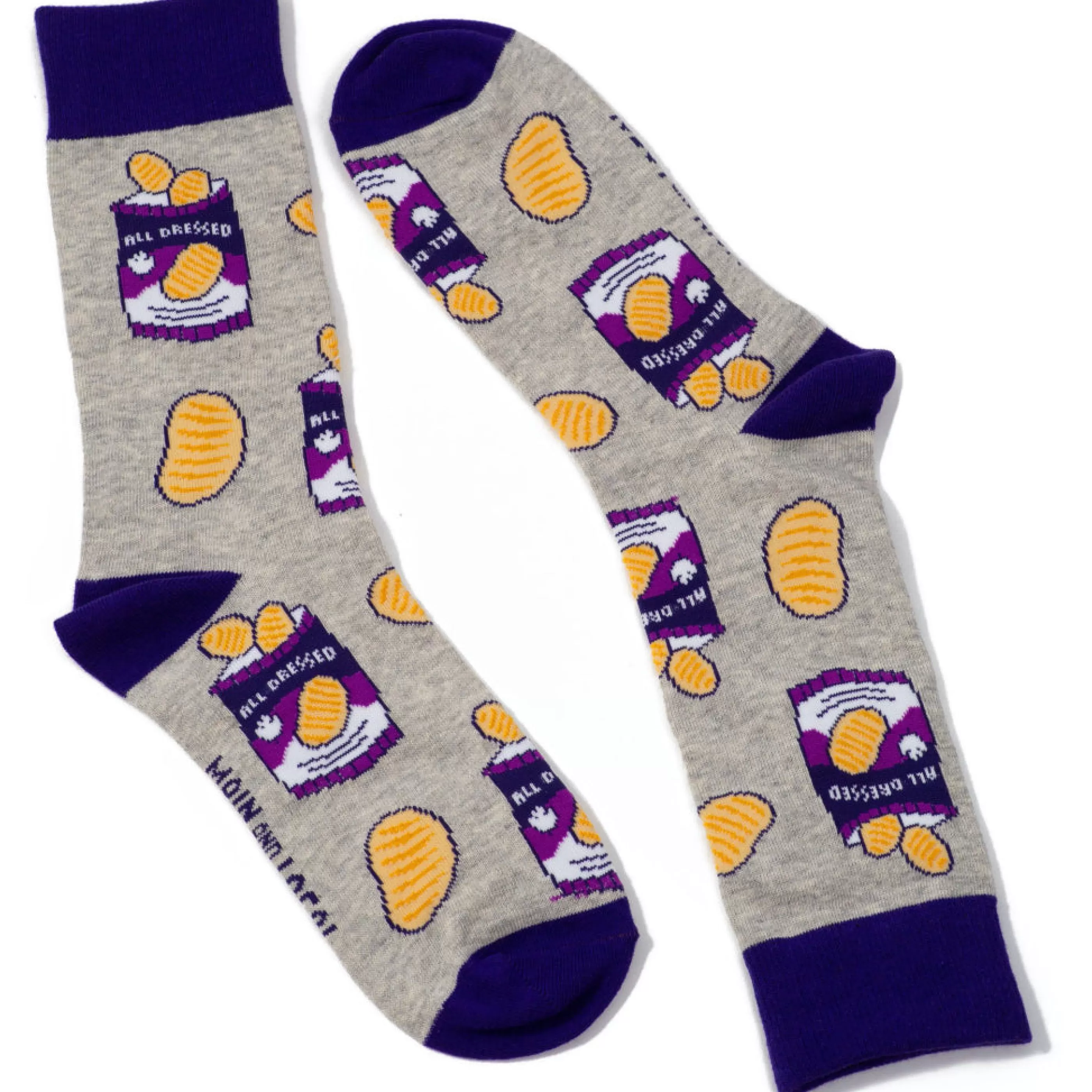 Main and Local Men's Socks>All Dressed Chips Socks