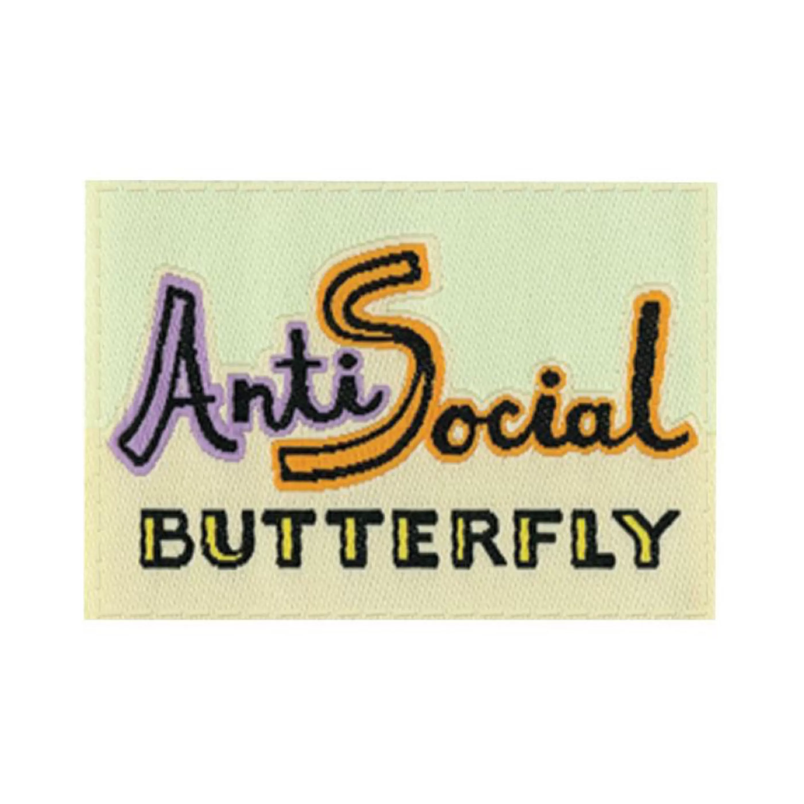 Blue Q Men's Socks>Antisocial Butterfly Tag Socks