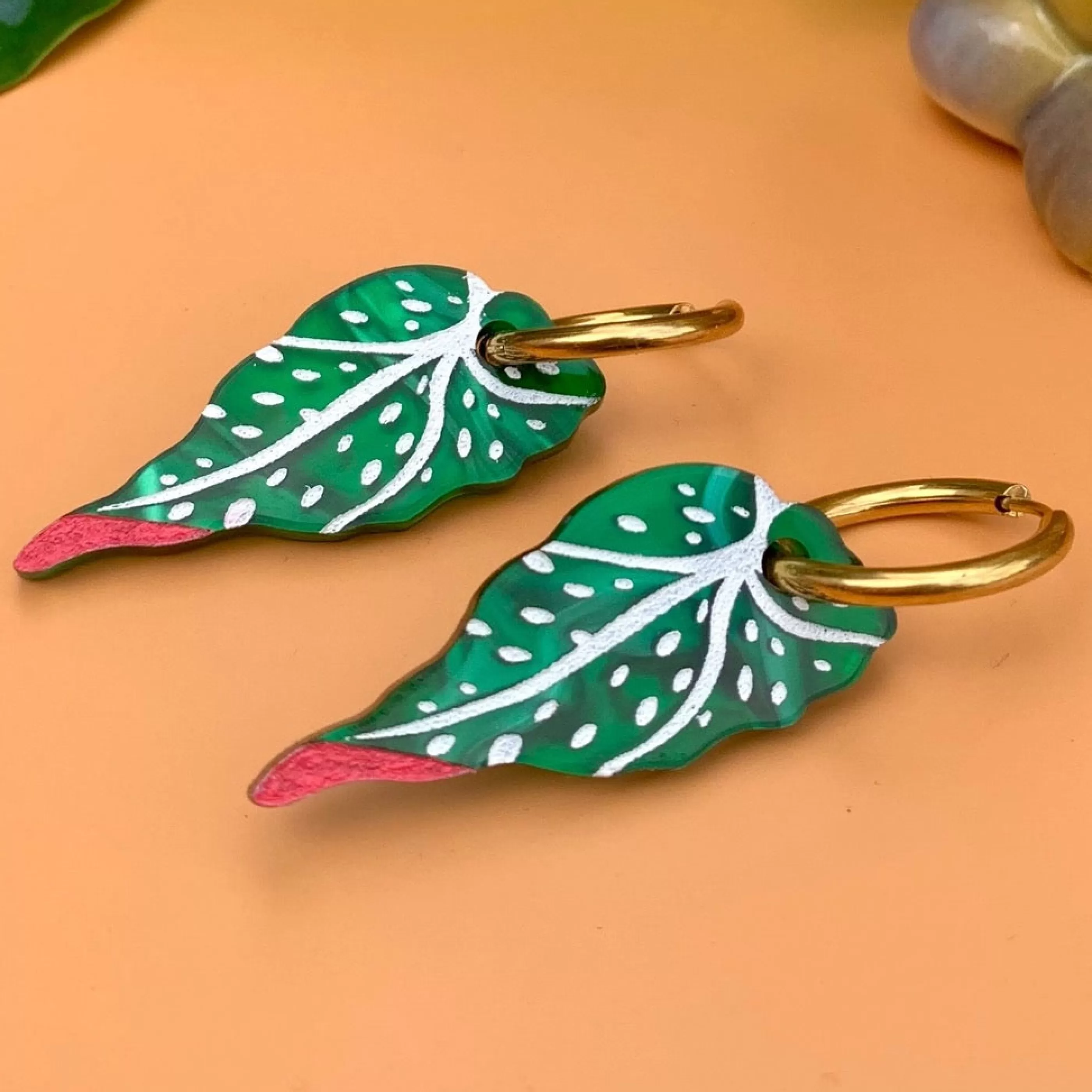 Not Picasso Jewellery>Begonia Leaf Earrings