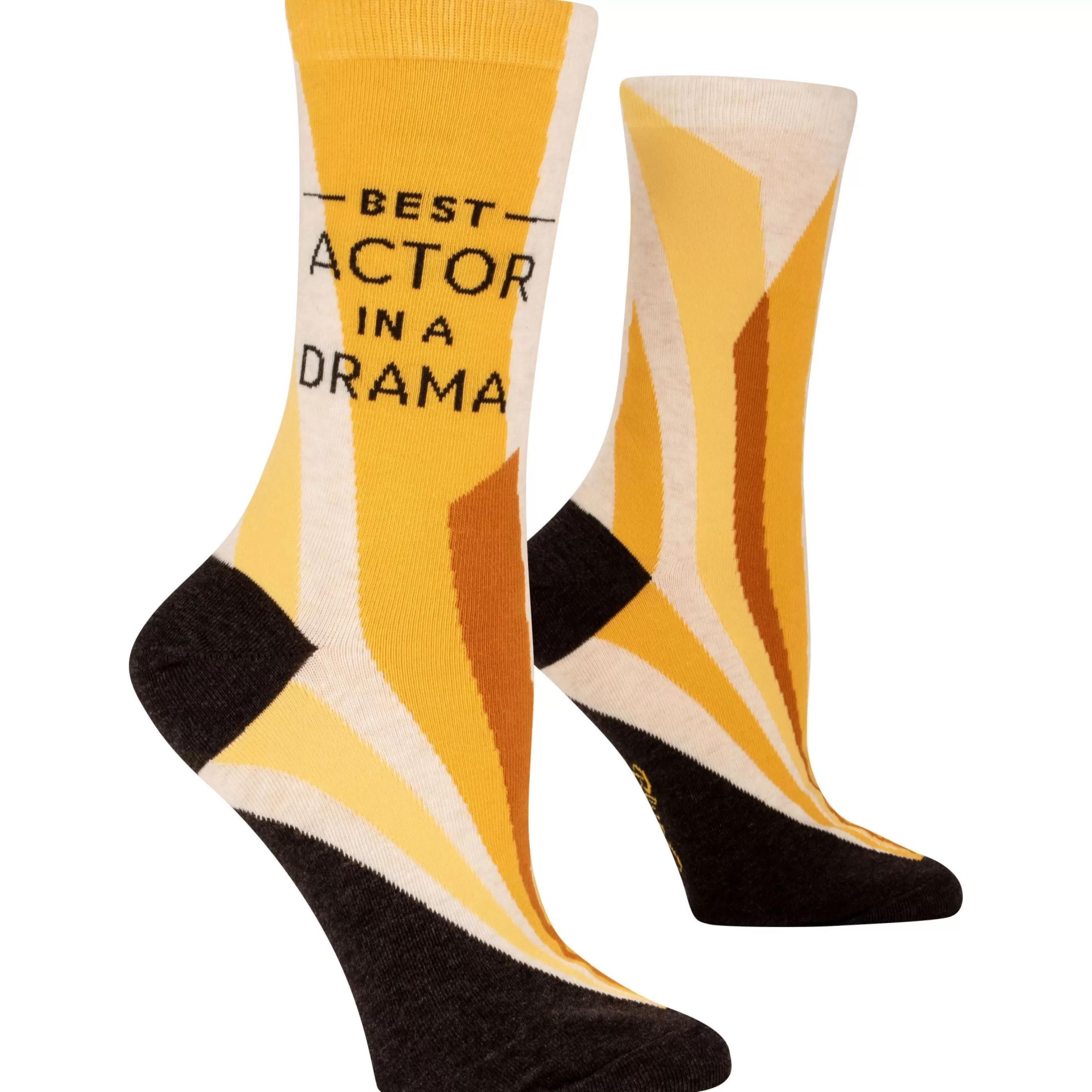 Blue Q Women's Socks>Best Actor In A Drama Crew Socks