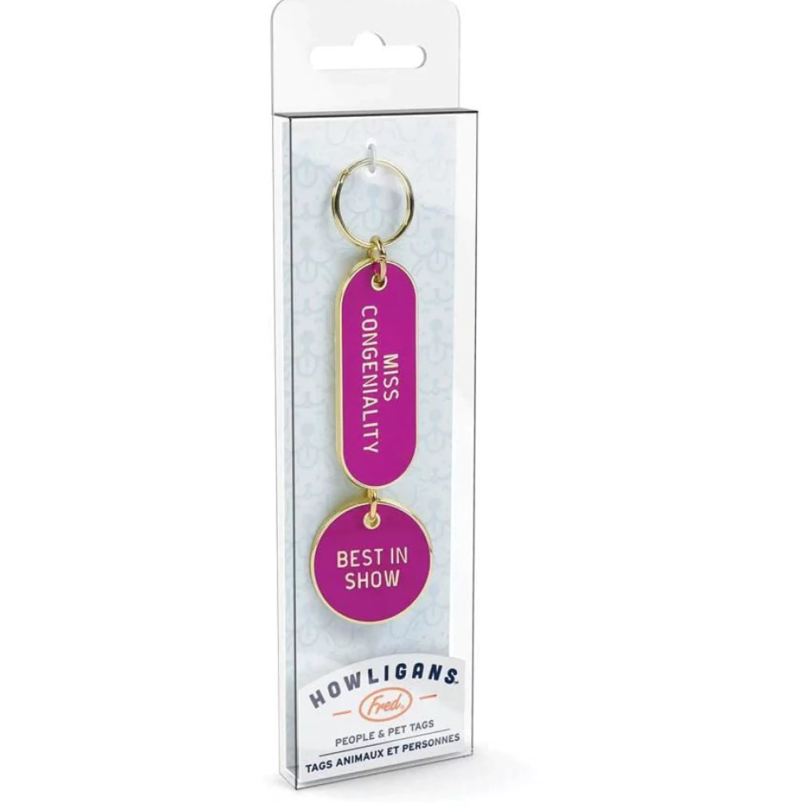 Fred & Friends Pins, Patches & Keychains>Best In Show Key Chain & Dog Tag Set