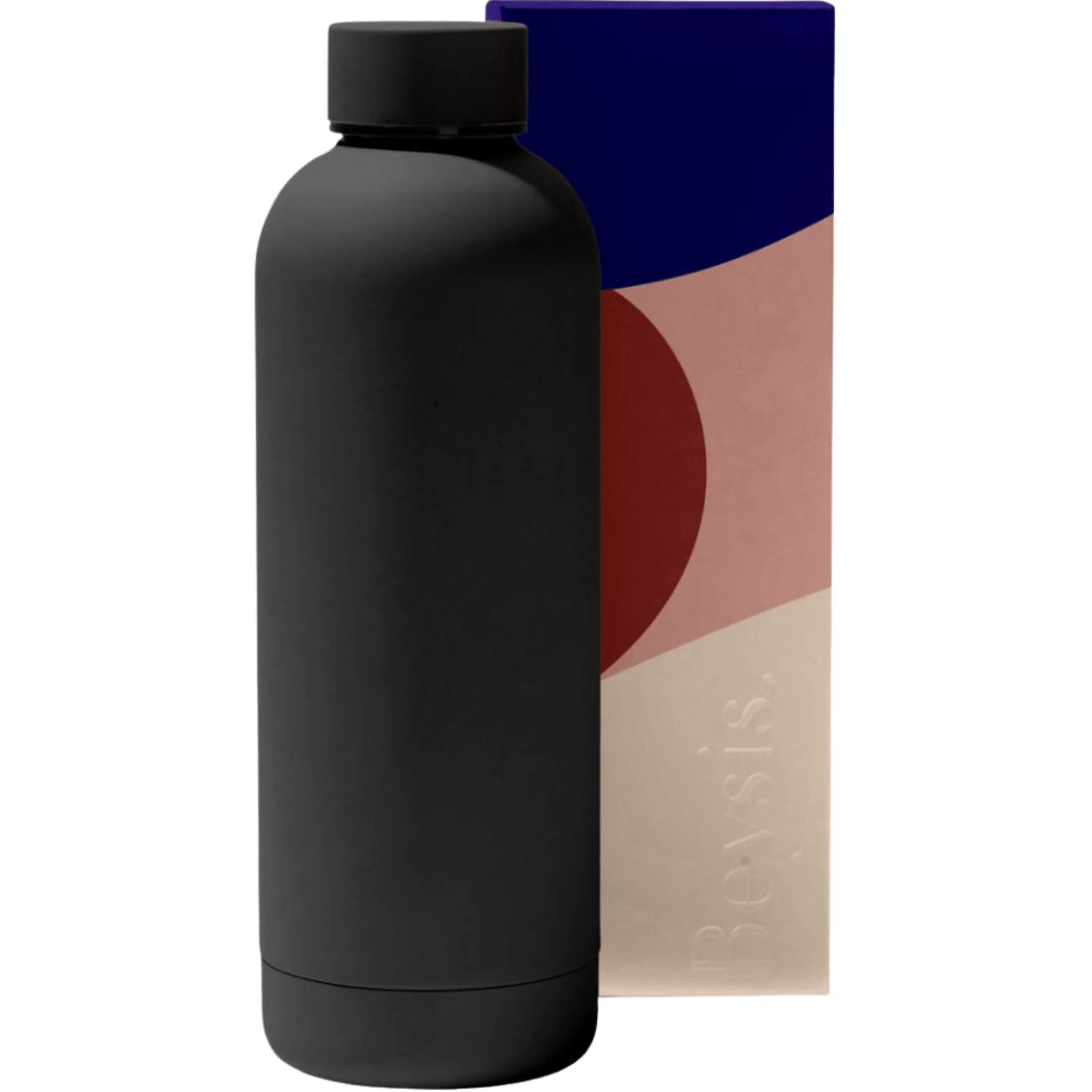 Beysis Water Bottles & Travel Cups> Water Bottle Matte Black 500Ml / 17Oz