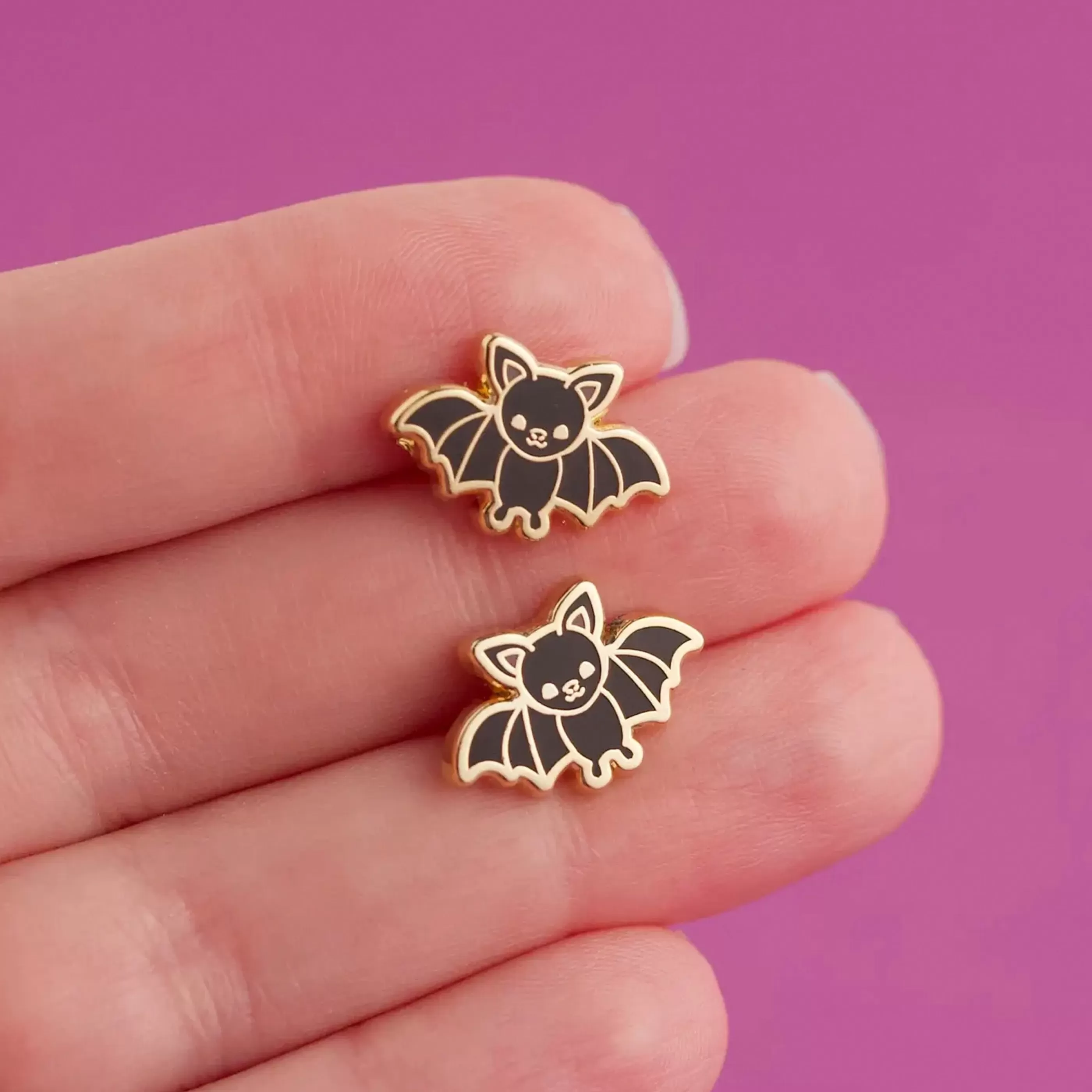 LuxCups Creative Jewellery>Bitty Bat Earrings