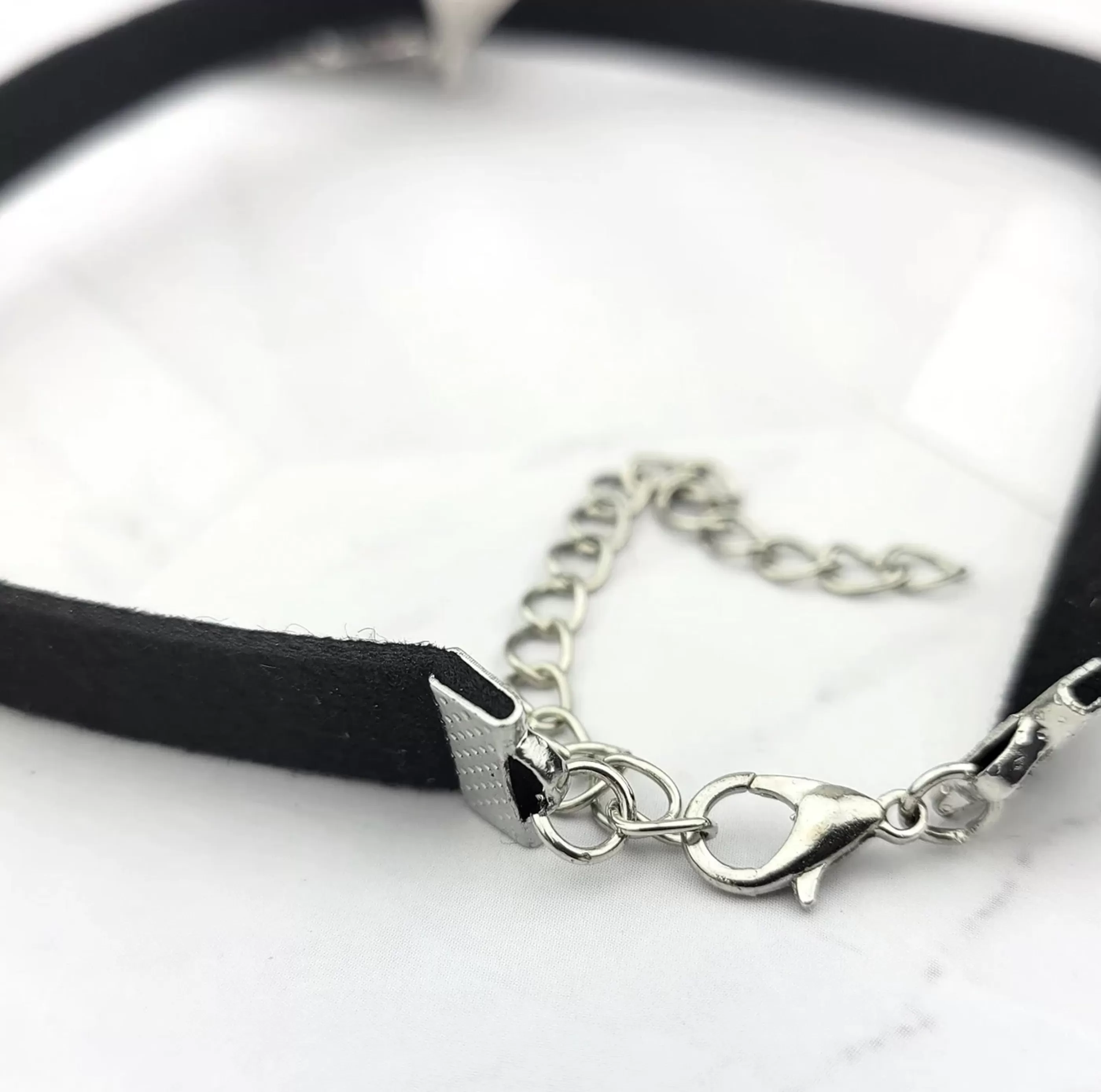 SpotLight Jewelry Jewellery>Black Gothic Velvet Choker Pentagram