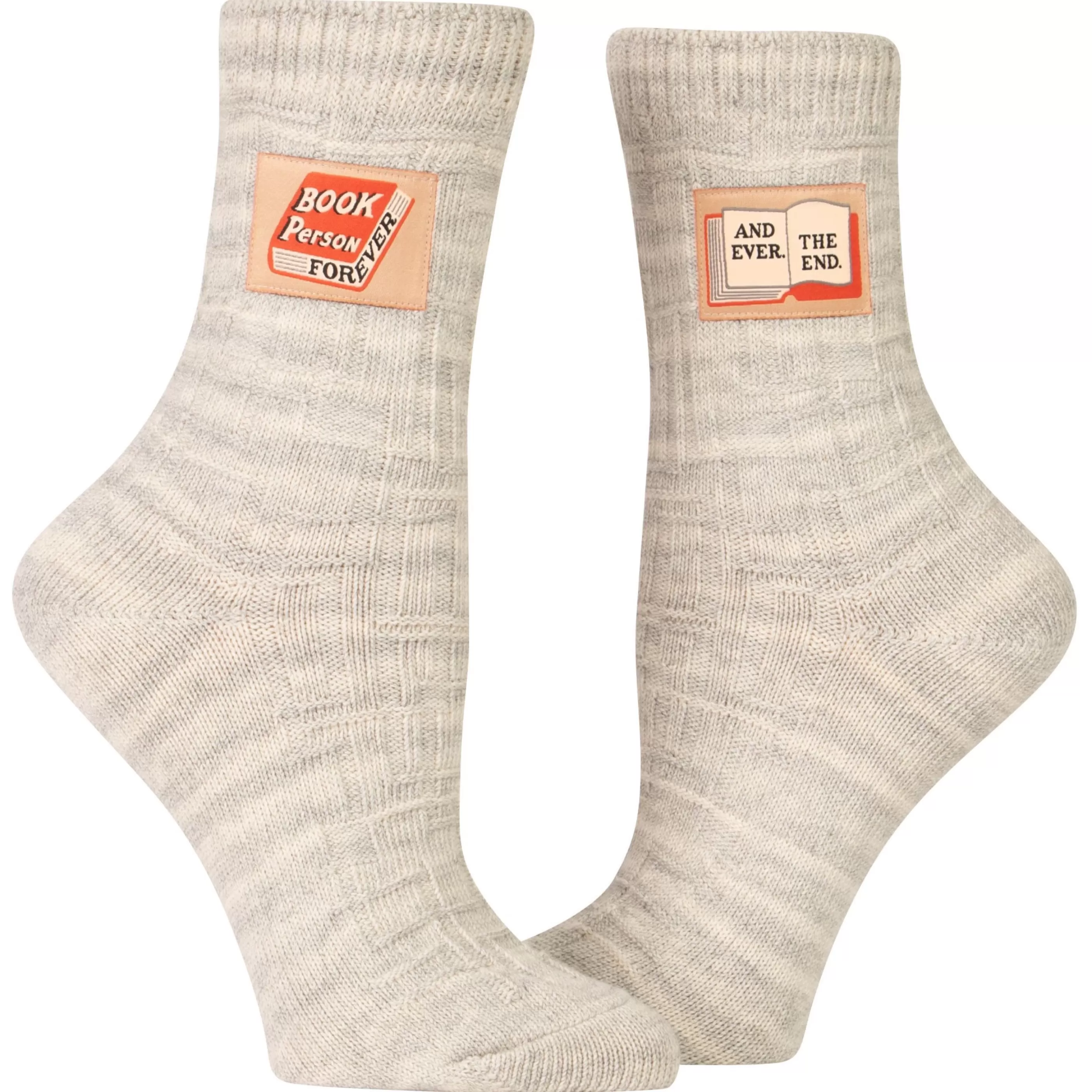 Blue Q Men's Socks>Book Person Forever Tag Socks