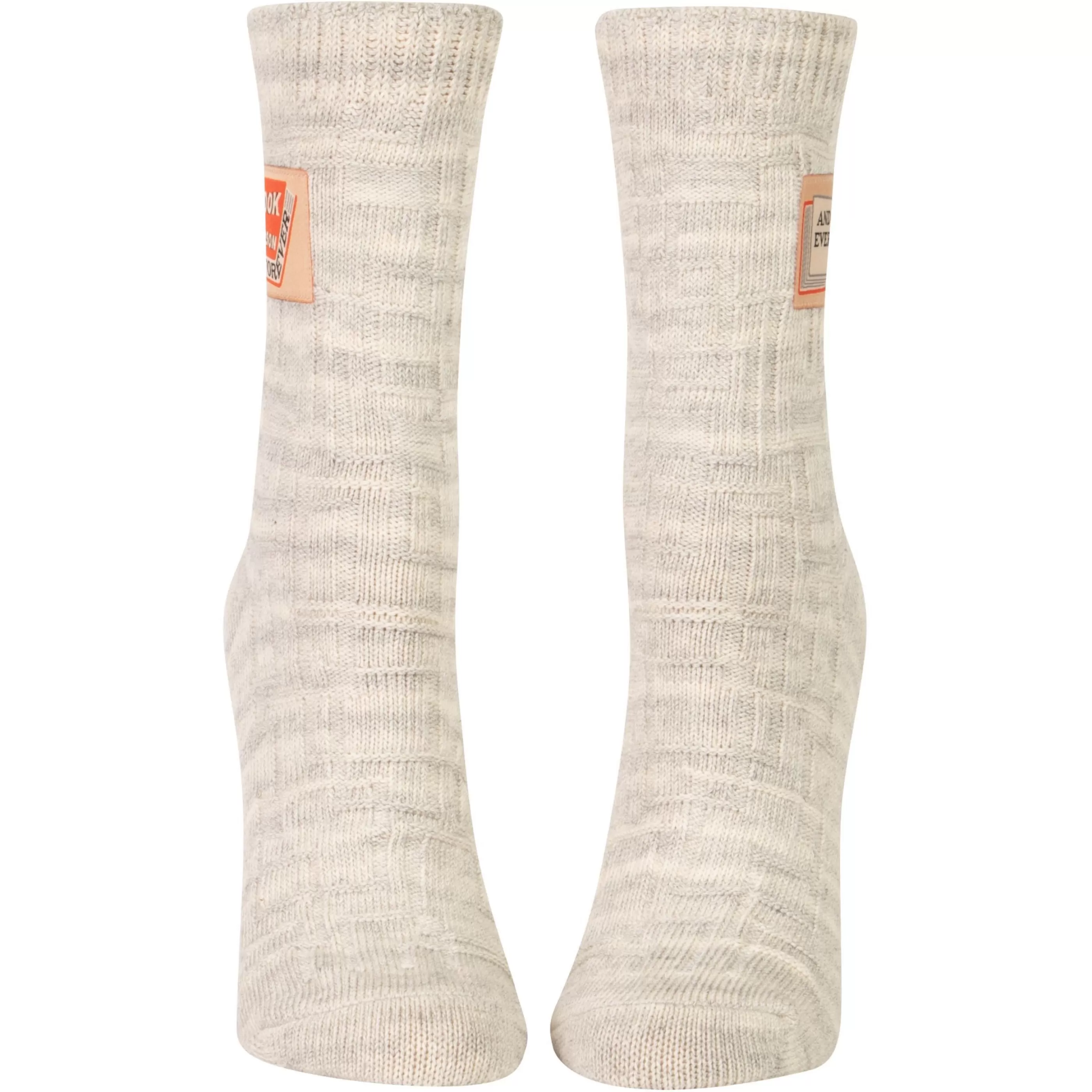 Blue Q Men's Socks>Book Person Forever Tag Socks