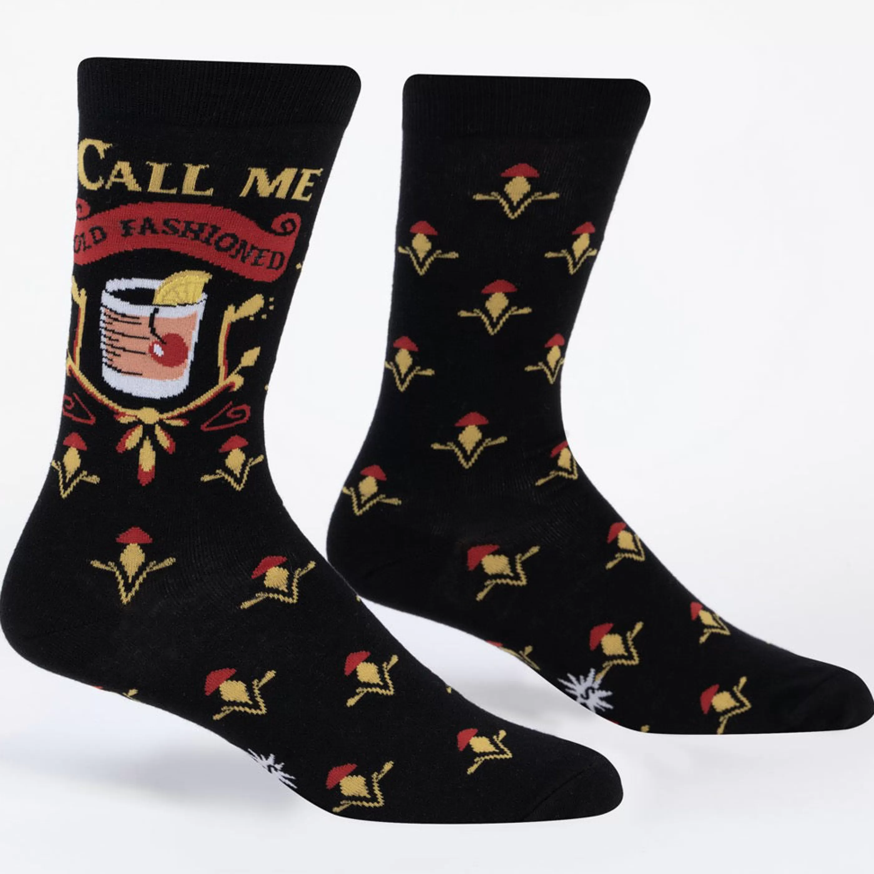 Sock It To Me Men's Socks>Call Me Old Fashioned Men's Crew Socks