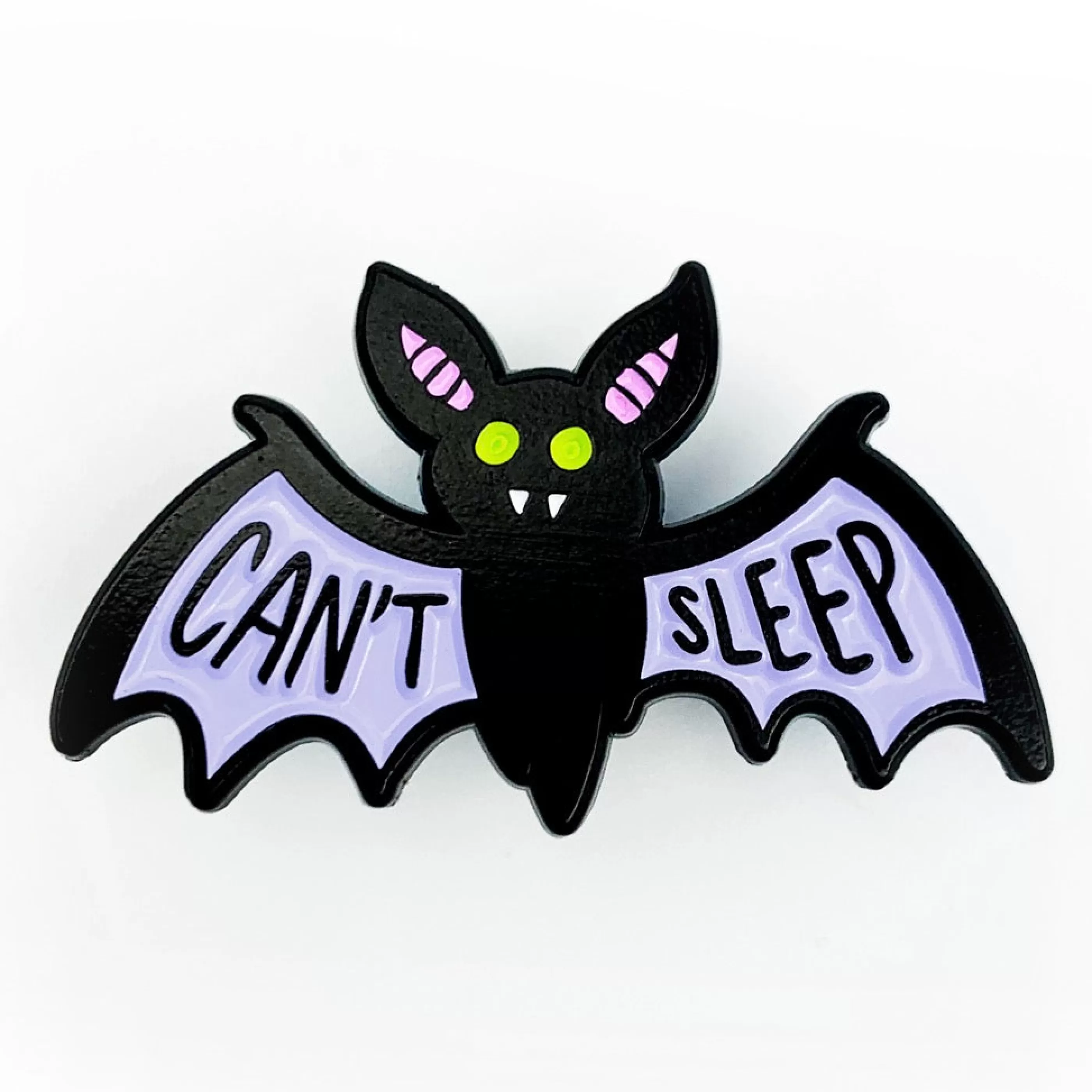 Band of Weirdos Pins, Patches & Keychains>Can'T Sleep Bat Enamel Pin