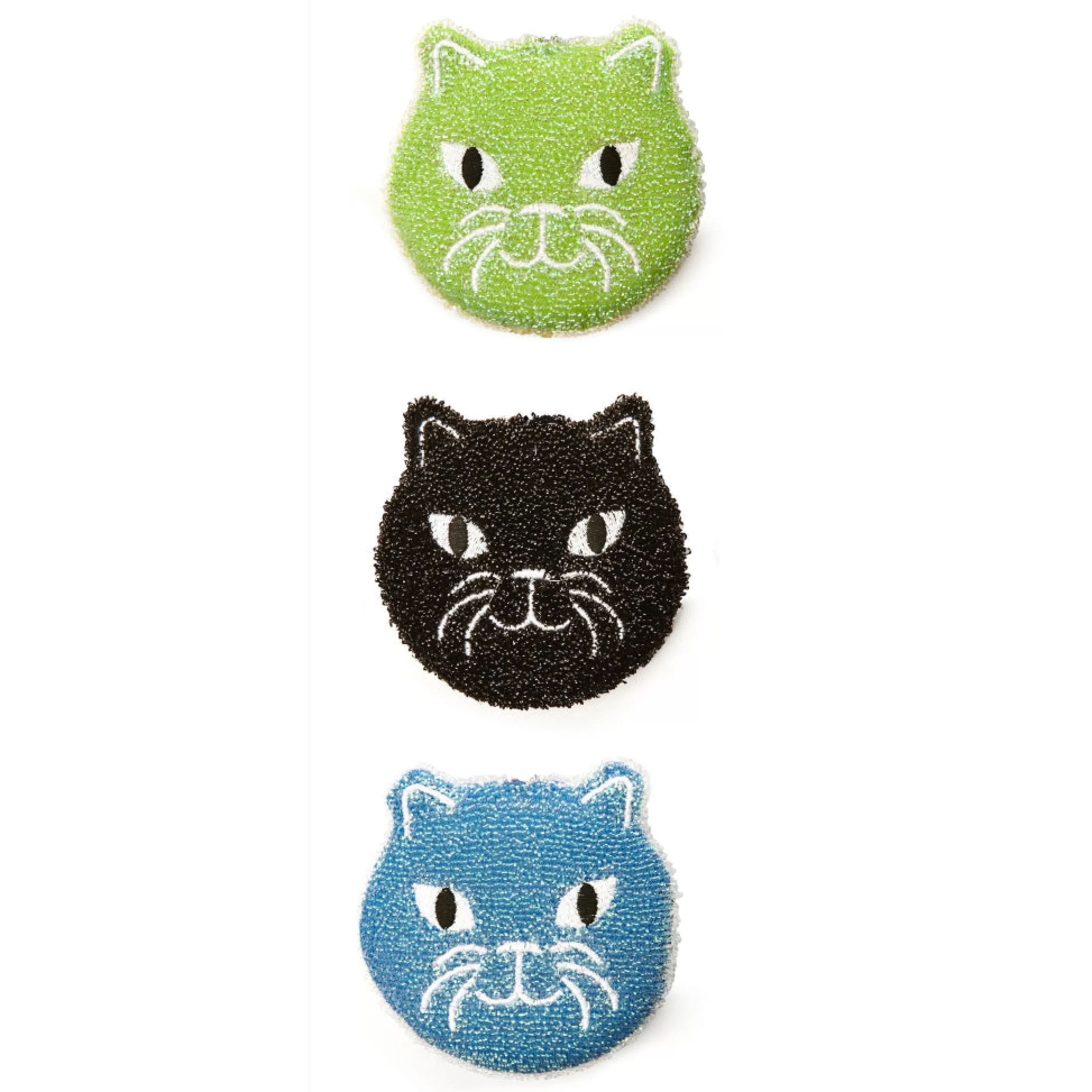 Kikkerland Kitchen & Dining>Cat Sponges Set Of 3