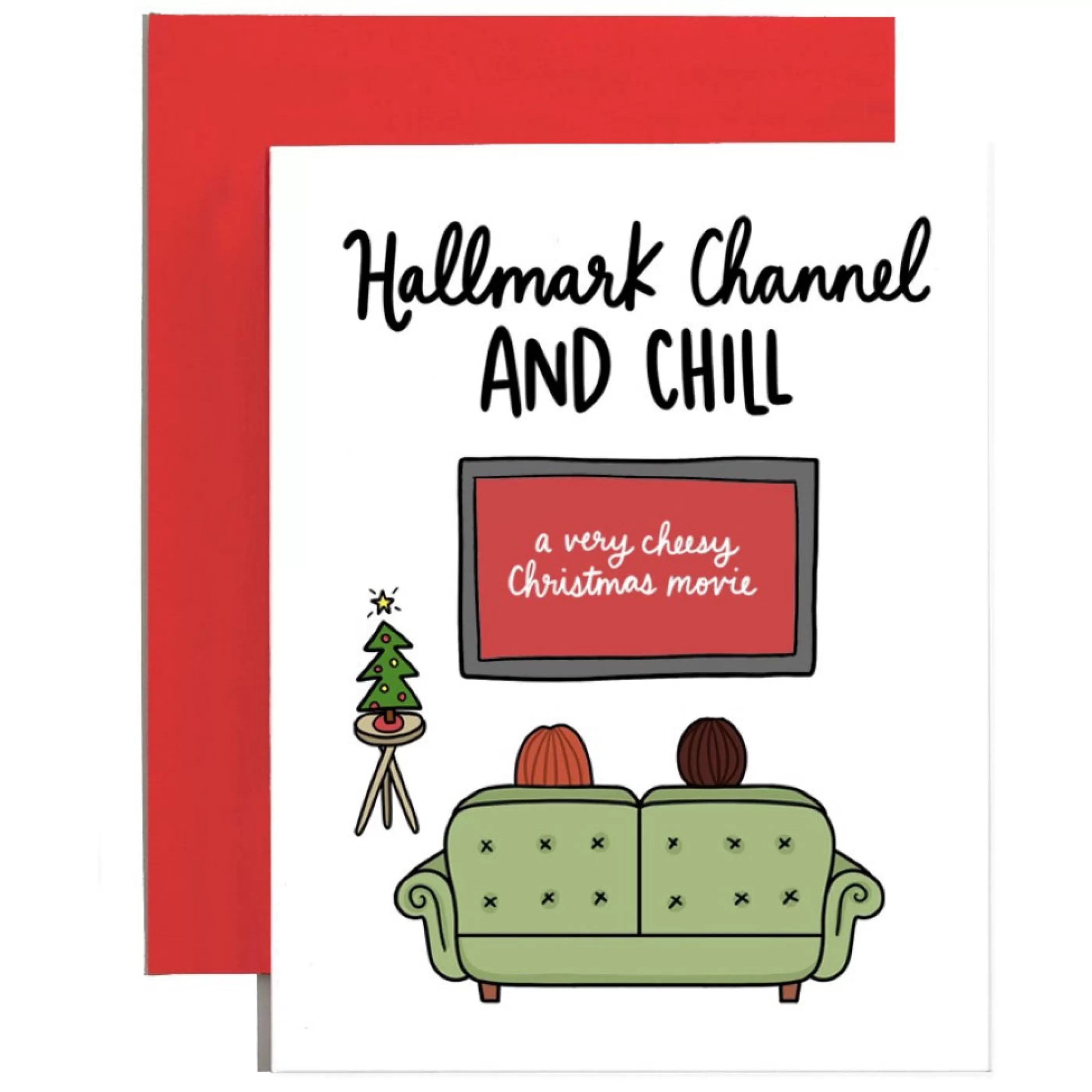 Brittany Paige Cheesy Holiday Movies & Chill Card Cheap