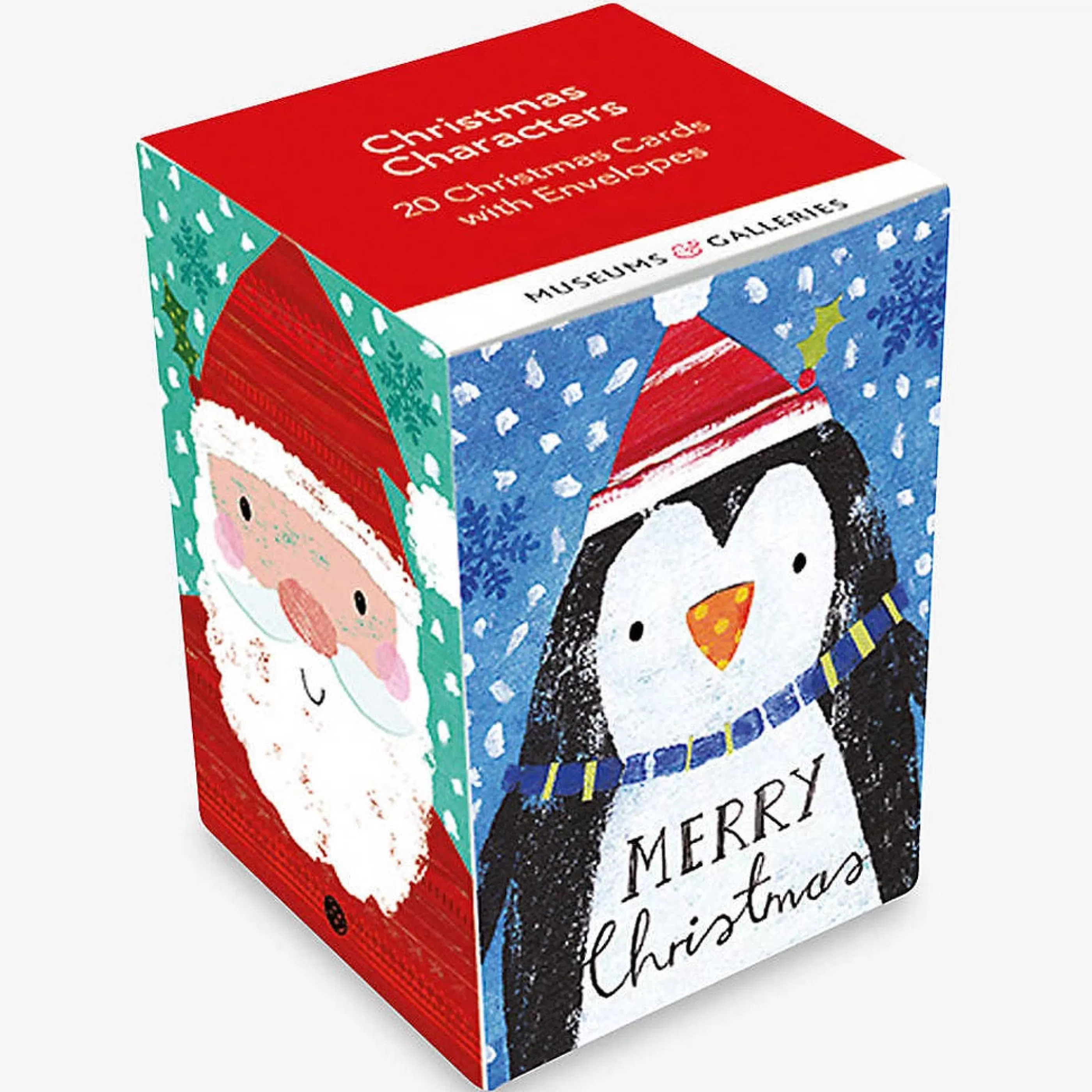 Museums & Galleries Christmas Characters Mini Cube Box Holiday Cards Cheap