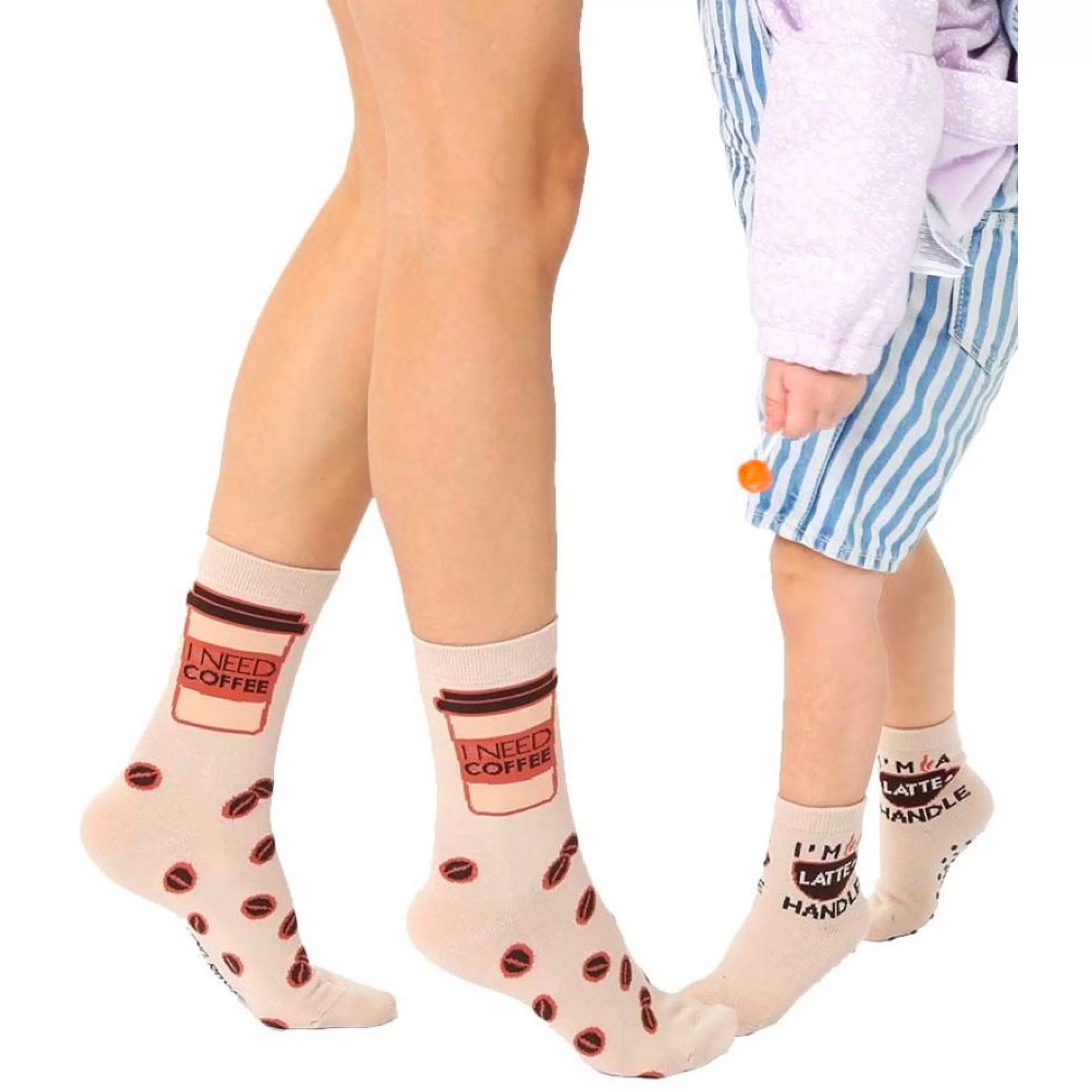 Living Royal Kids' Socks>Coffee Mini & Me Sock Set