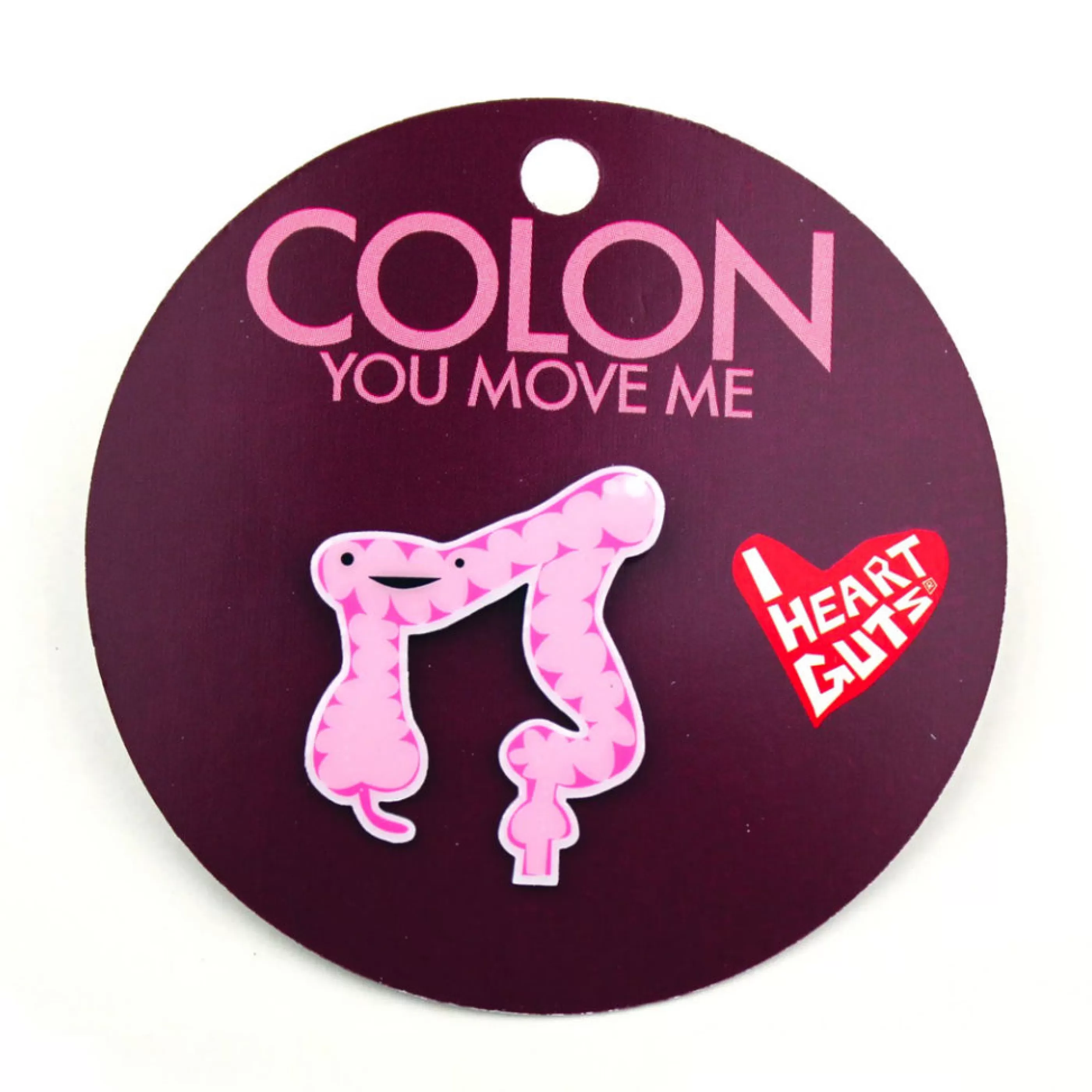 I Heart Guts Pins, Patches & Keychains>Colon Lapel Pin