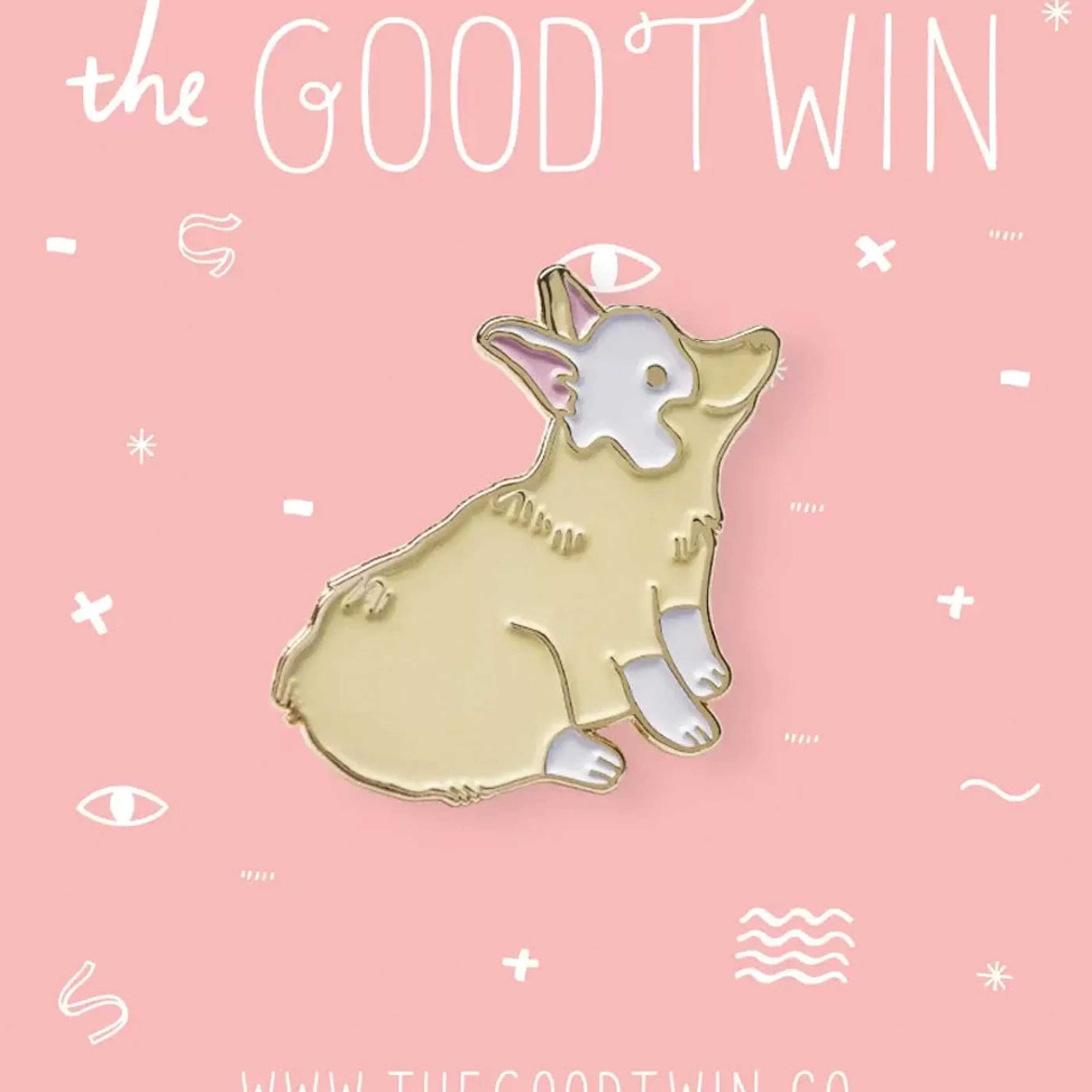 The Good Twin Pins, Patches & Keychains>Corgi Pin