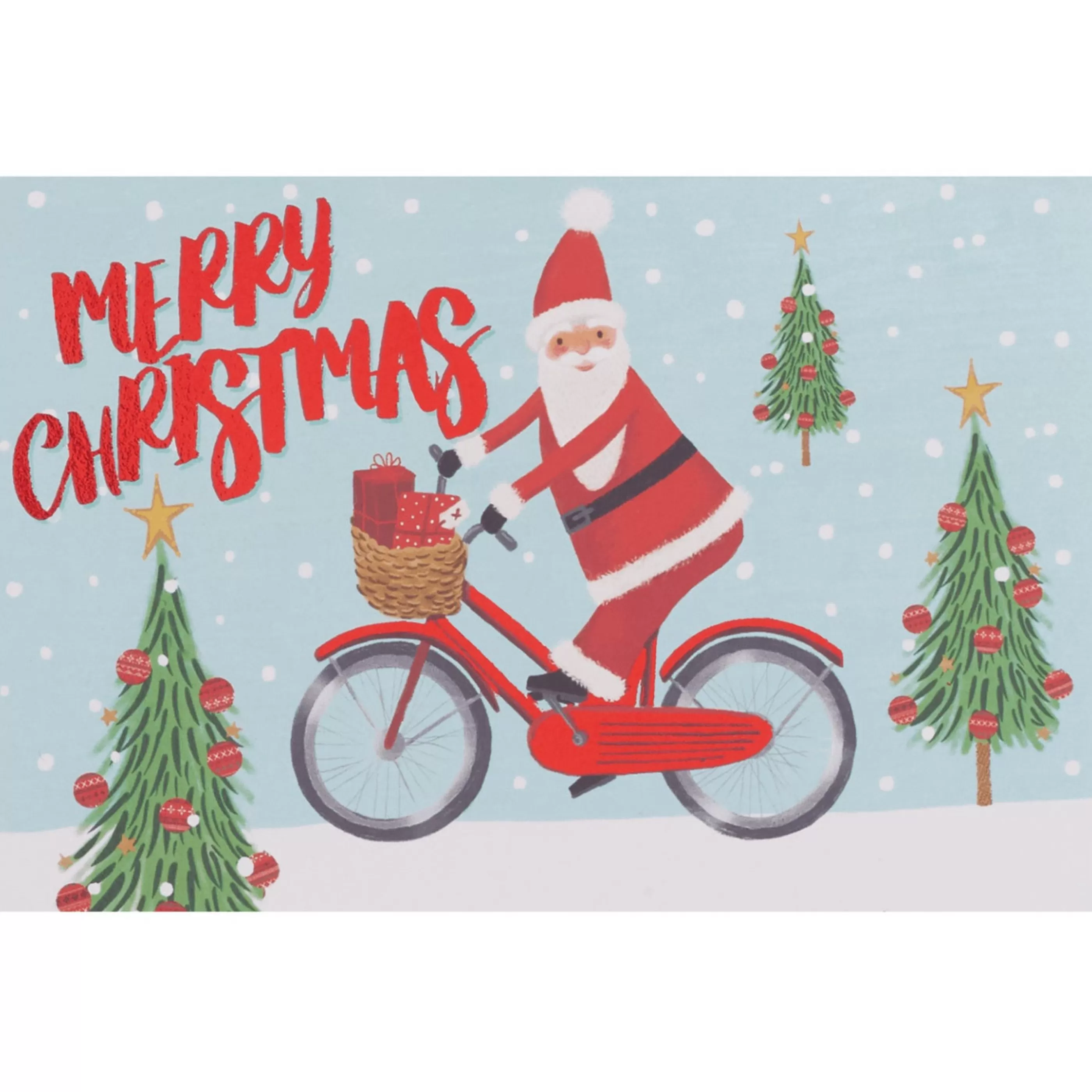 The Gift Wrap Company Cycle Santa Boxed Christmas Cards Hot