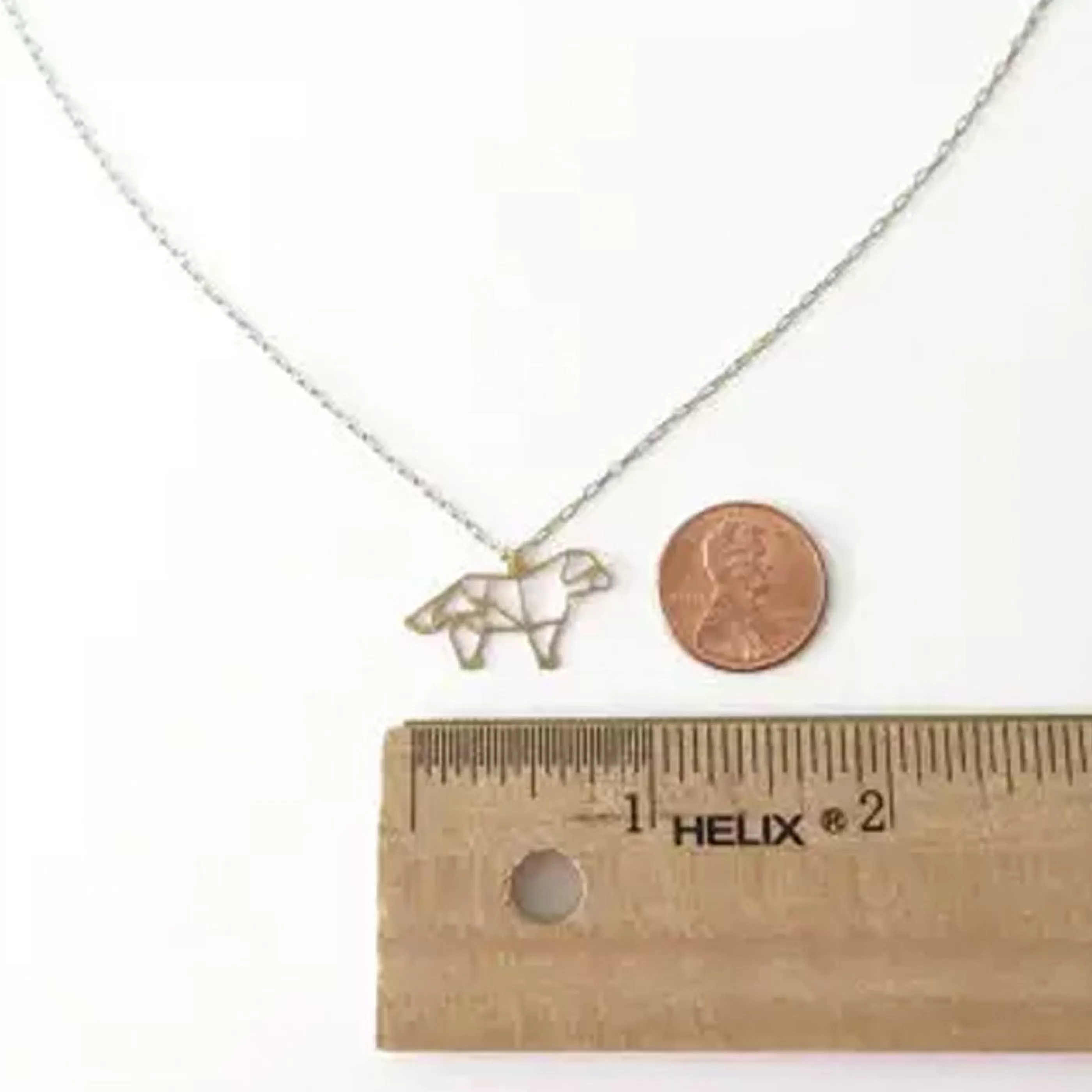 A Tea Leaf Jewelry Jewellery>Dog Geometric Necklace Silver