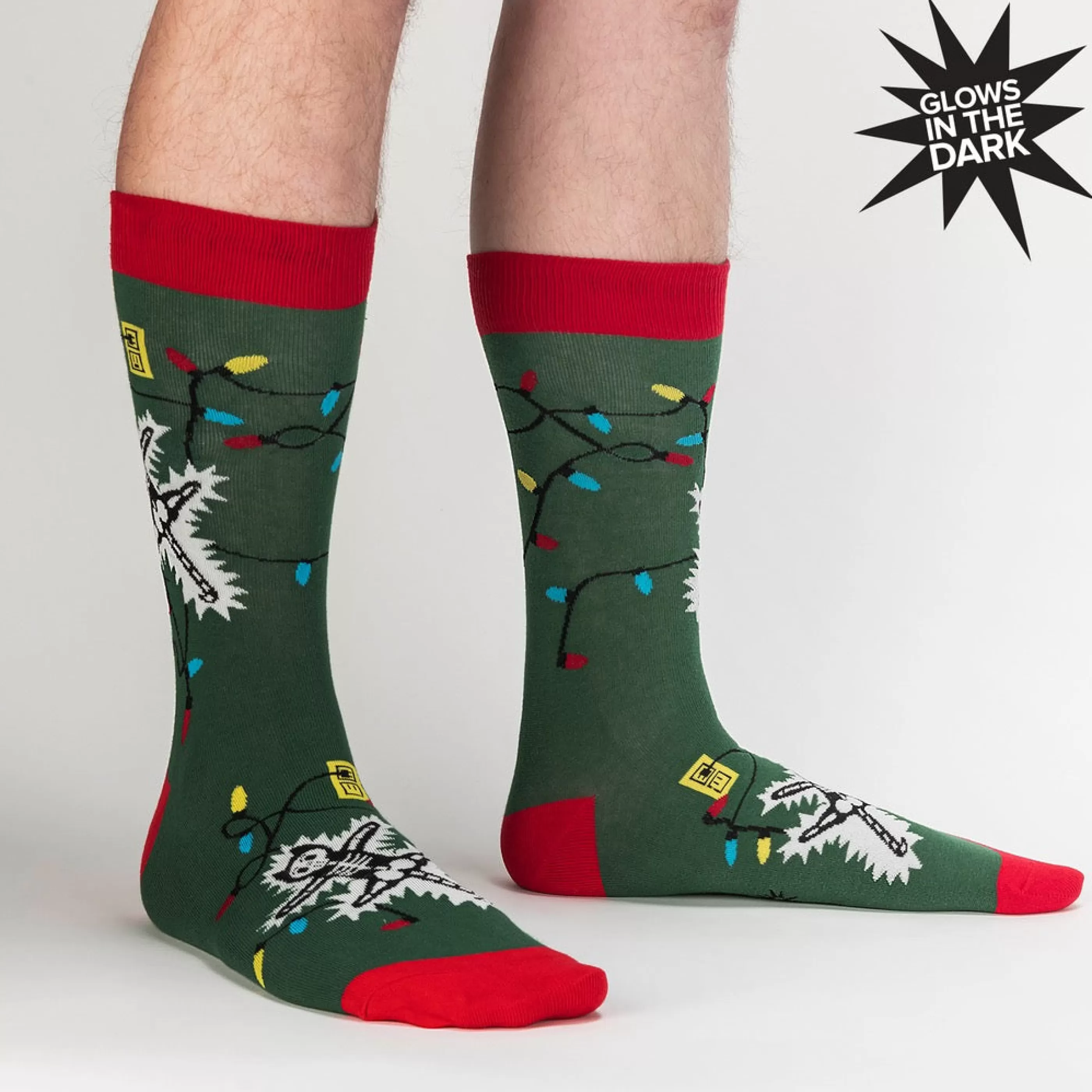 Sock It To Me Eating Light This Holiday Men's Crew Socks Discount