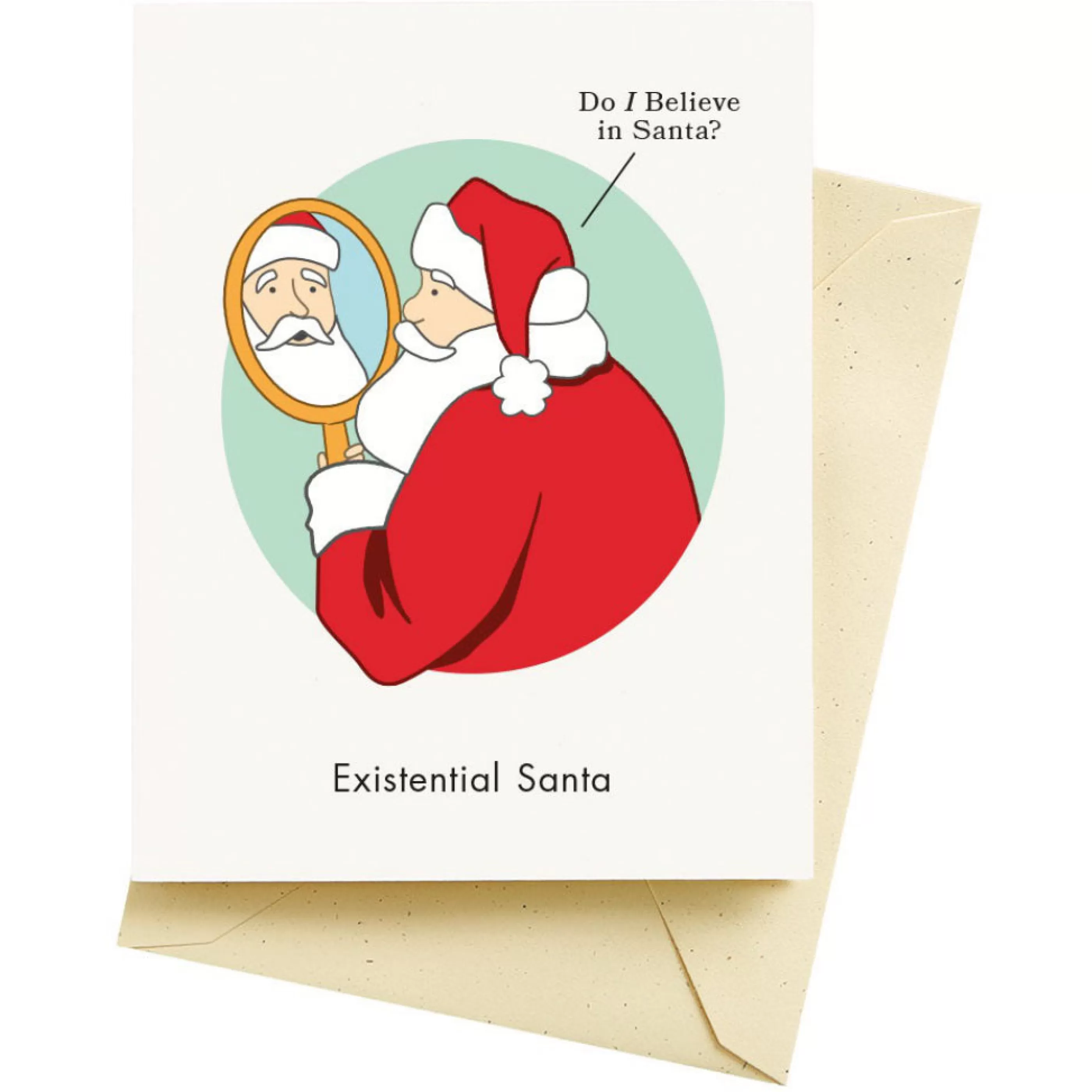 Seltzer Goods Existential Santa Card Best