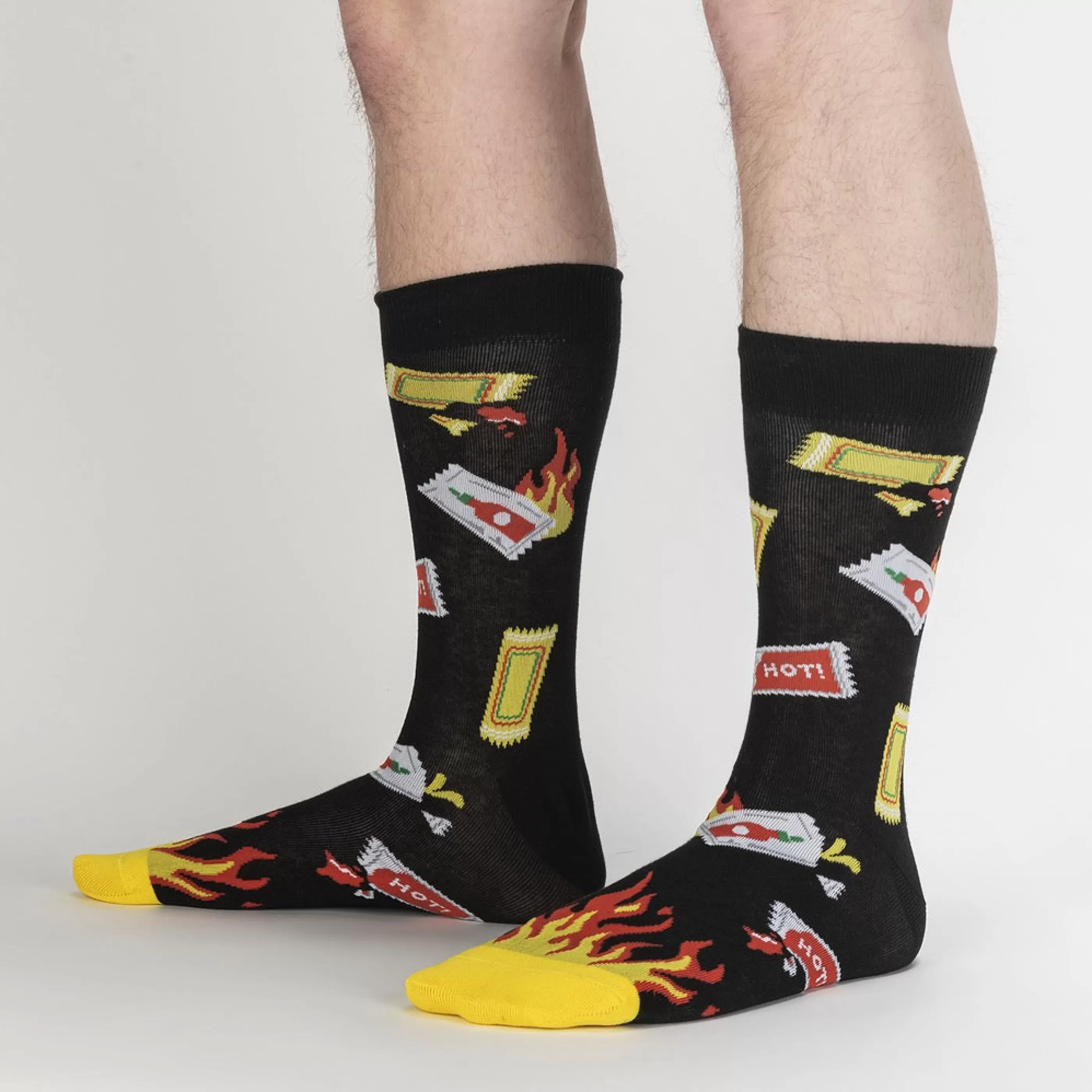 Sock It To Me Men's Socks>Extra Hot Men's Crew Socks