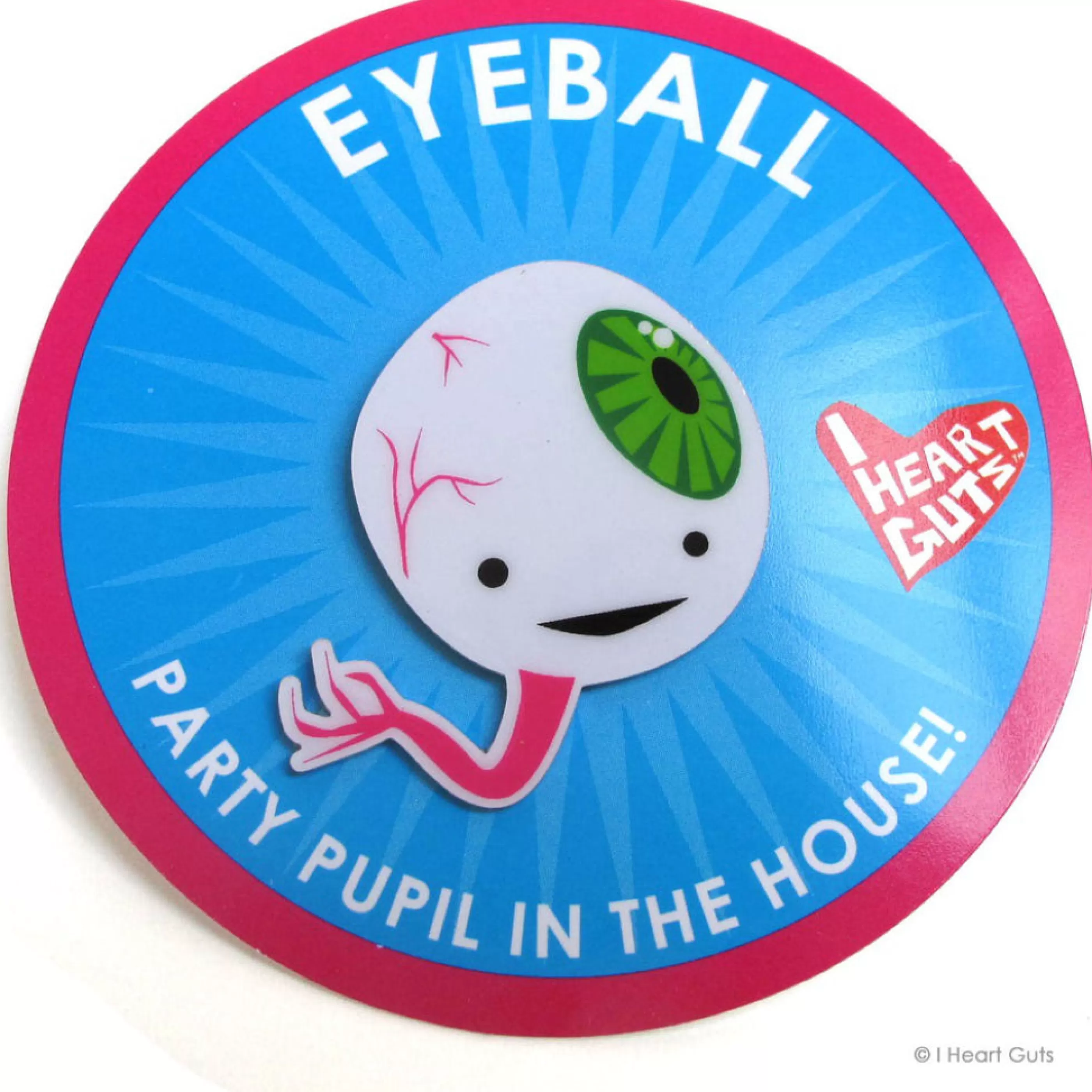 I Heart Guts Pins, Patches & Keychains>Eyeball Lapel Pin