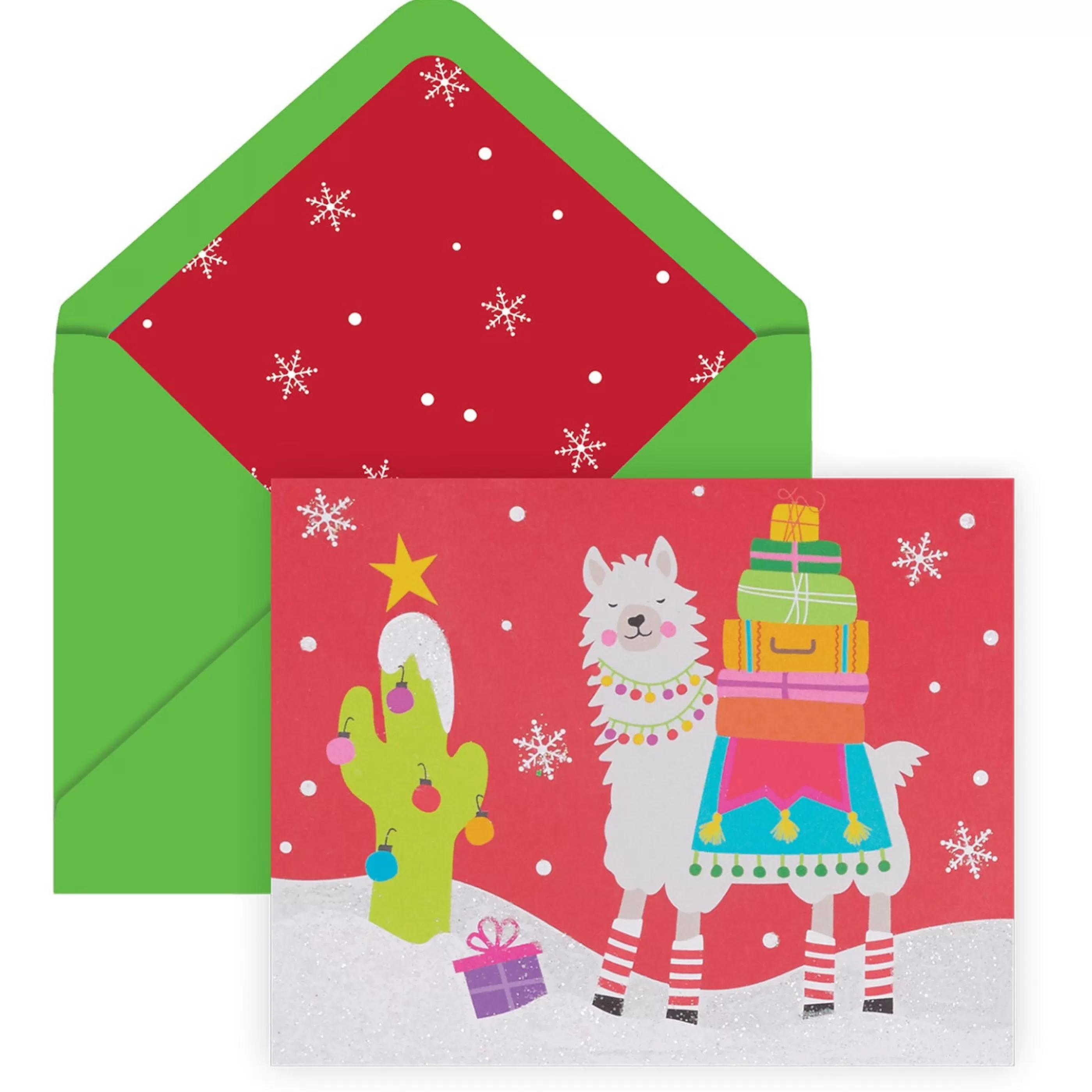 The Gift Wrap Company Falalala Llama Notecards Clearance