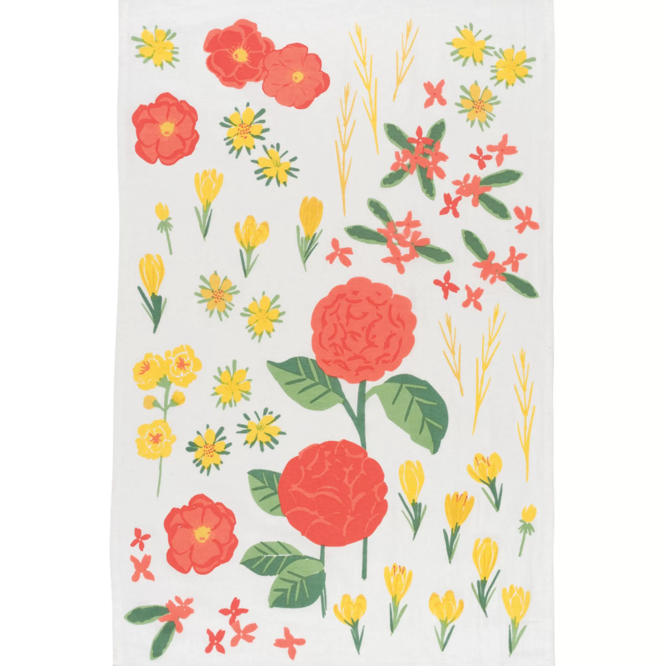 Danica Kitchen & Dining>Flowers Of The Month Baker's Floursack Dishtowels Set Of 3