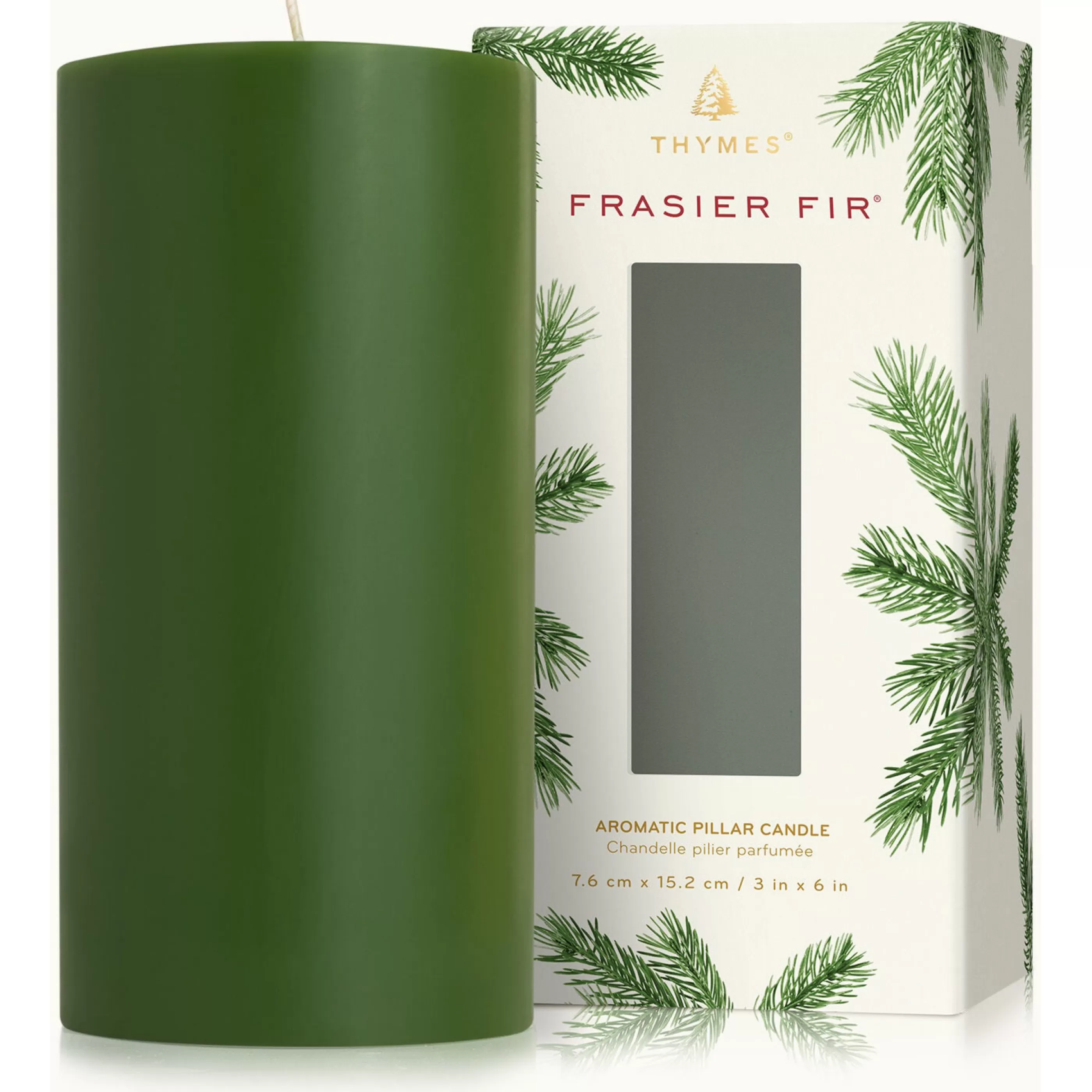 Thymes Candles & Home Fragrances>Frasier Fir Pillar Candle Large