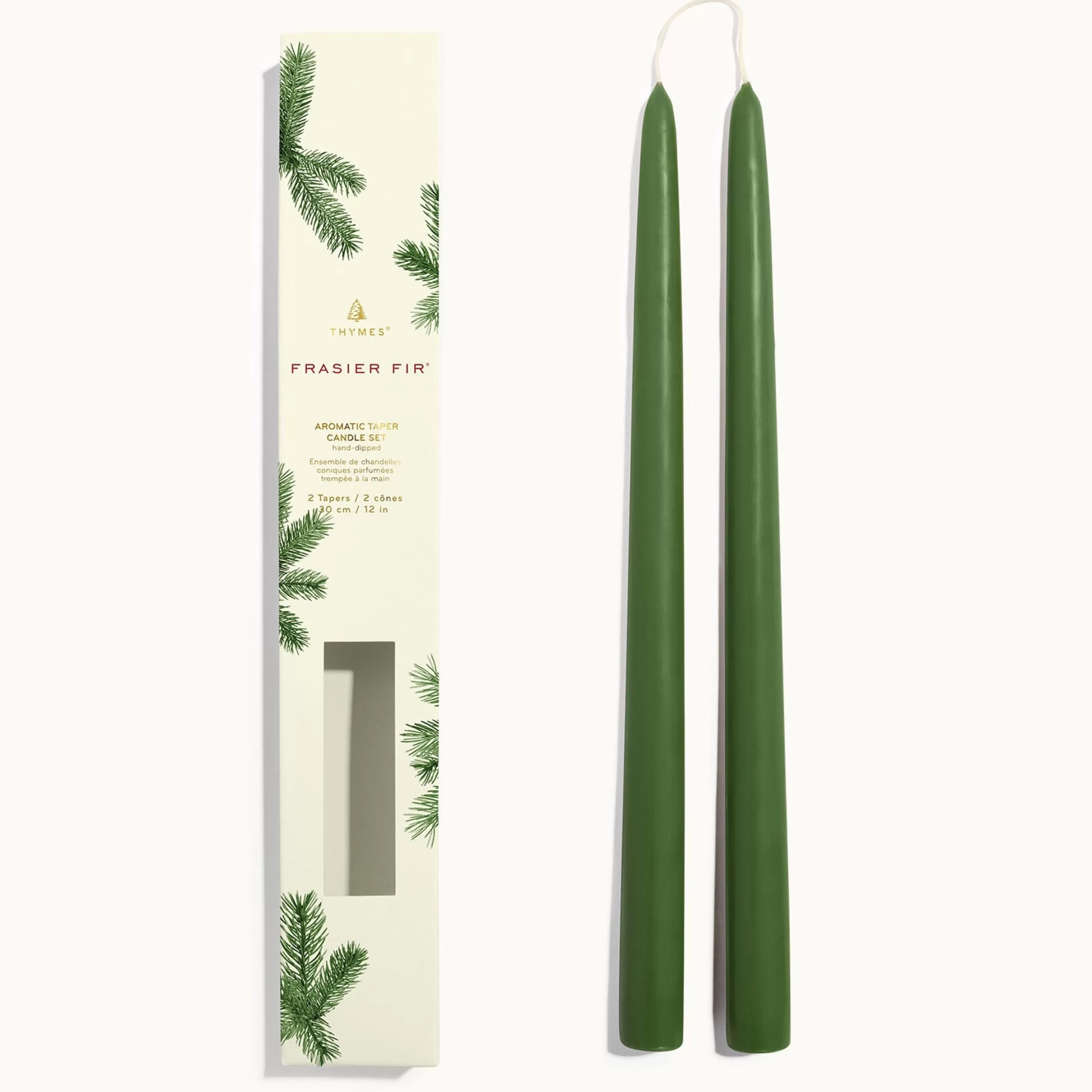 Thymes Candles & Home Fragrances>Frasier Fir Taper Candles Set Of 2