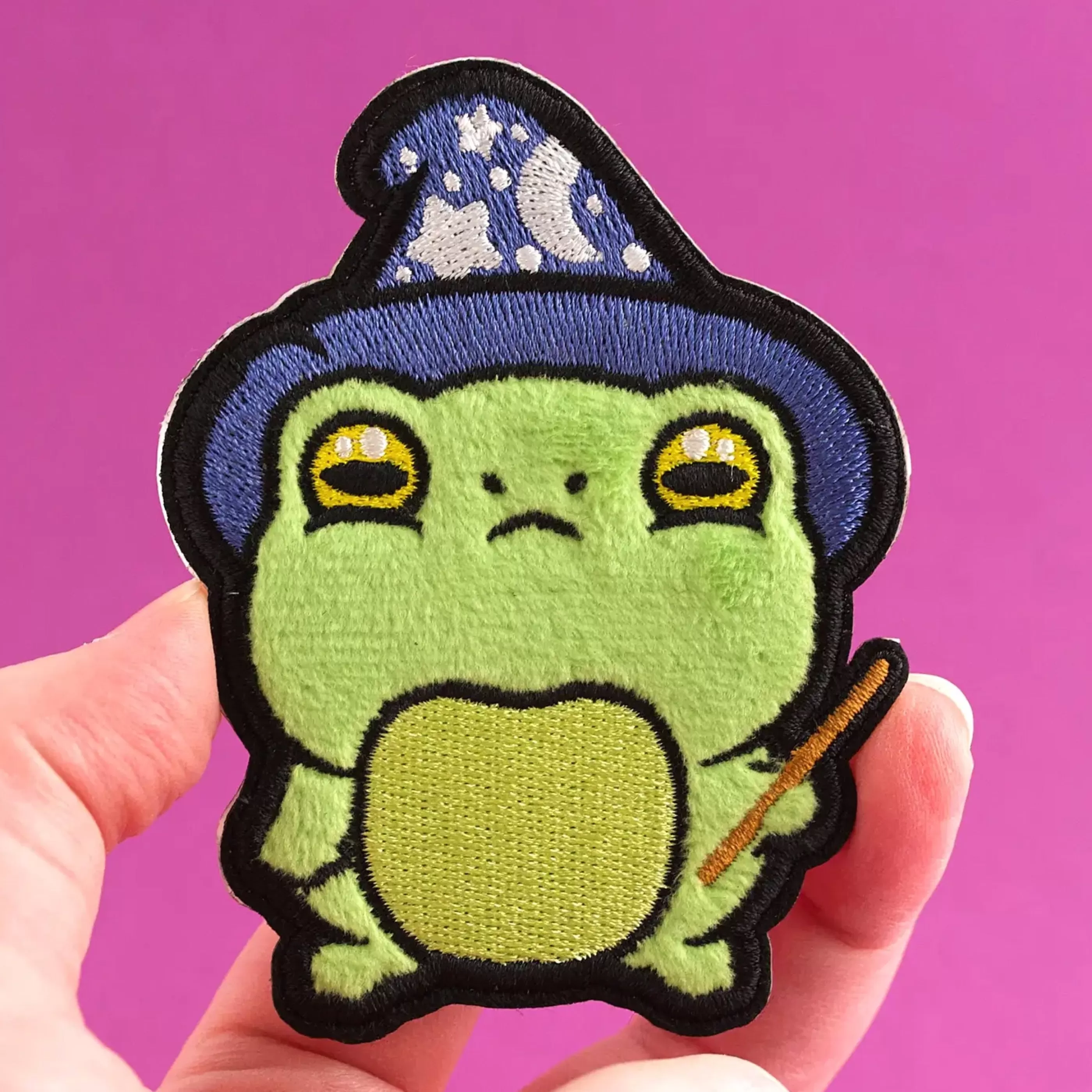 LuxCups Creative Pins, Patches & Keychains>Frog Magic Patch