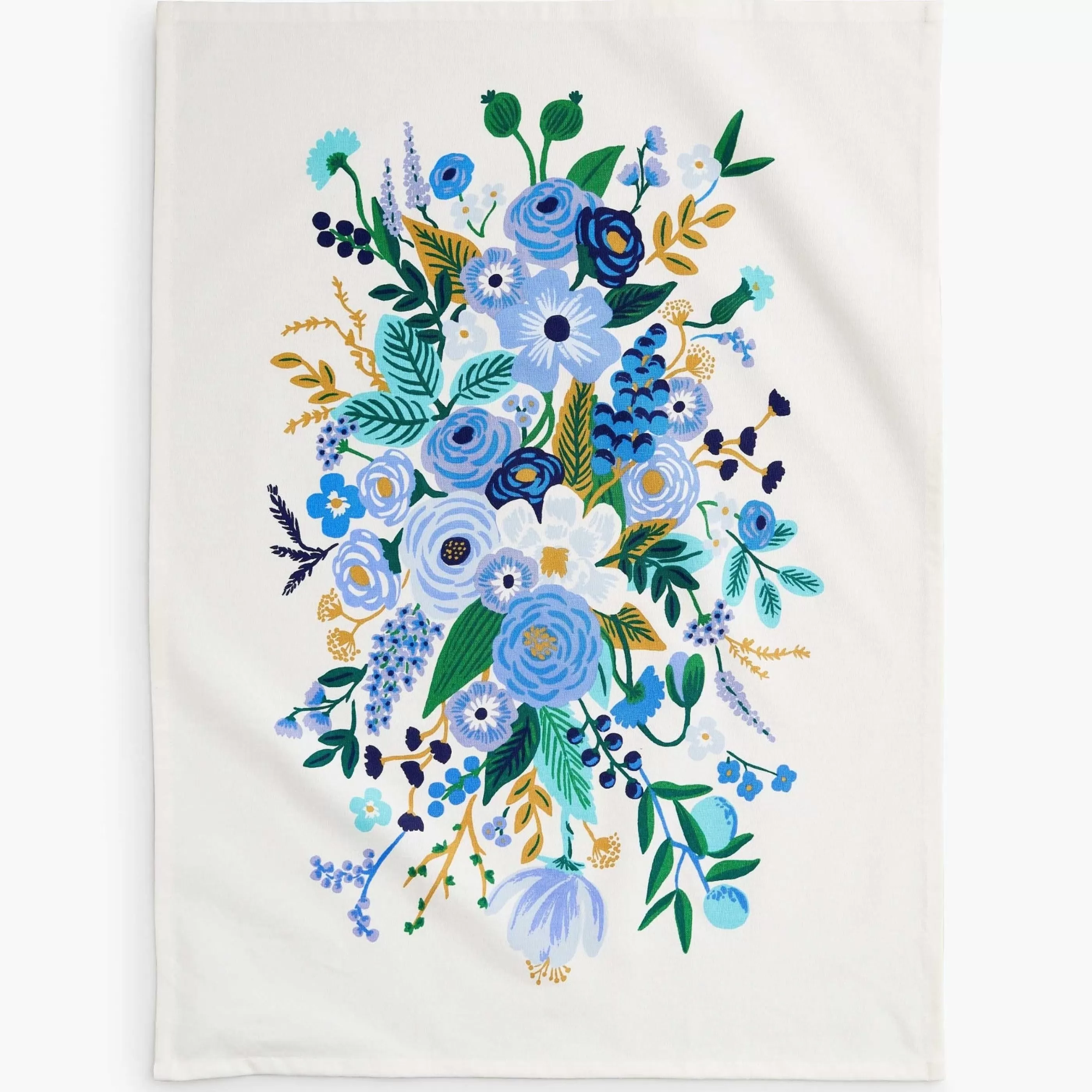 Rifle Paper Co. Kitchen & Dining>Garden Party Blue Tea Towel