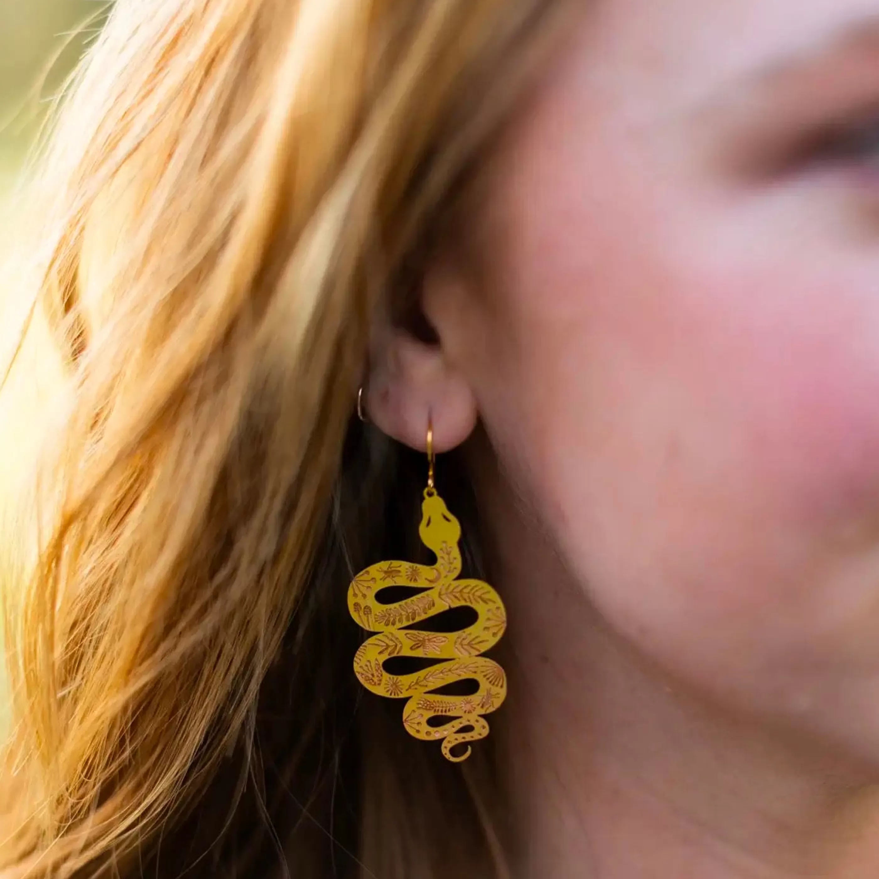 Mind's Eye Design Jewellery>Garden Snake Earrings