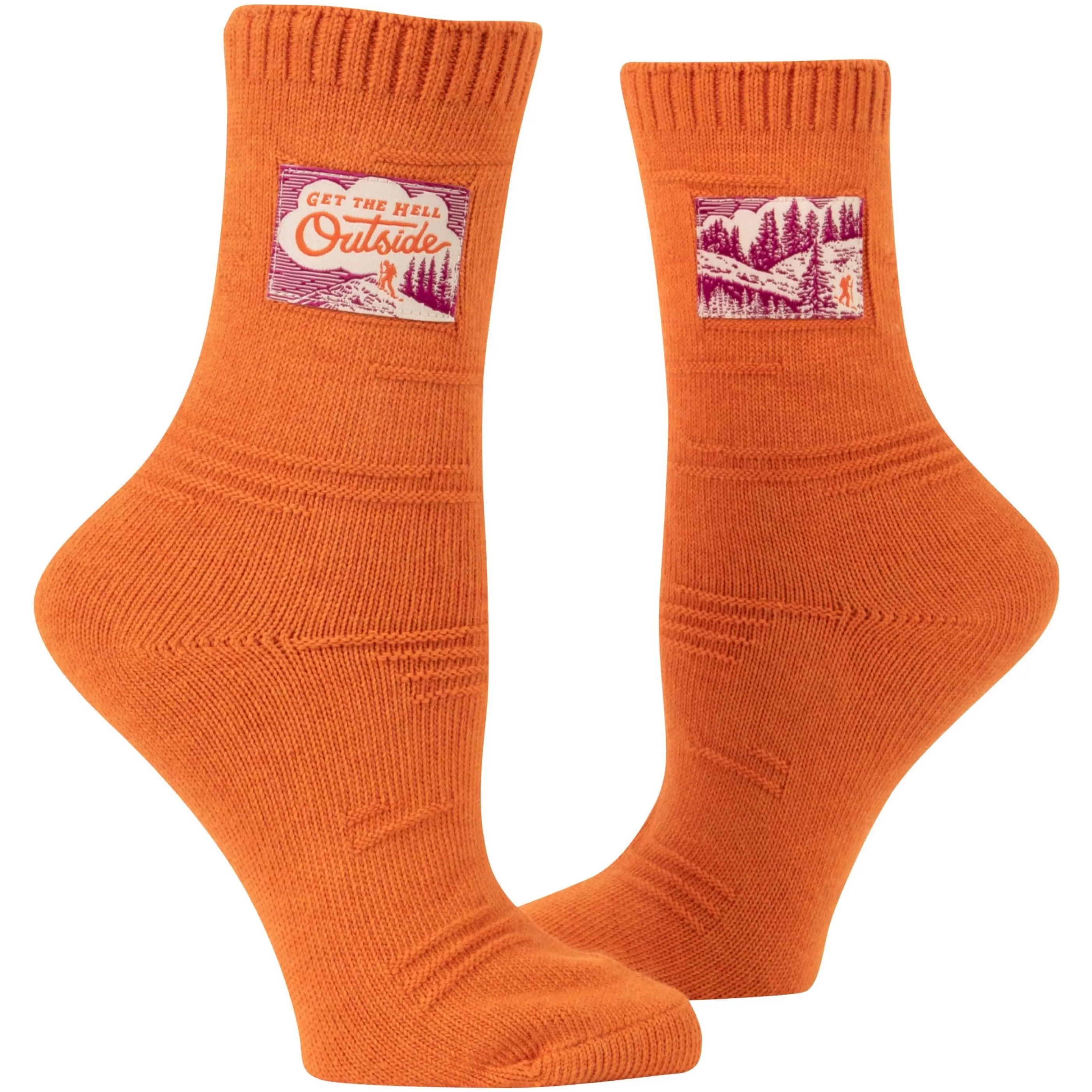 Blue Q Men's Socks>Get The Hell Outside Tag Socks