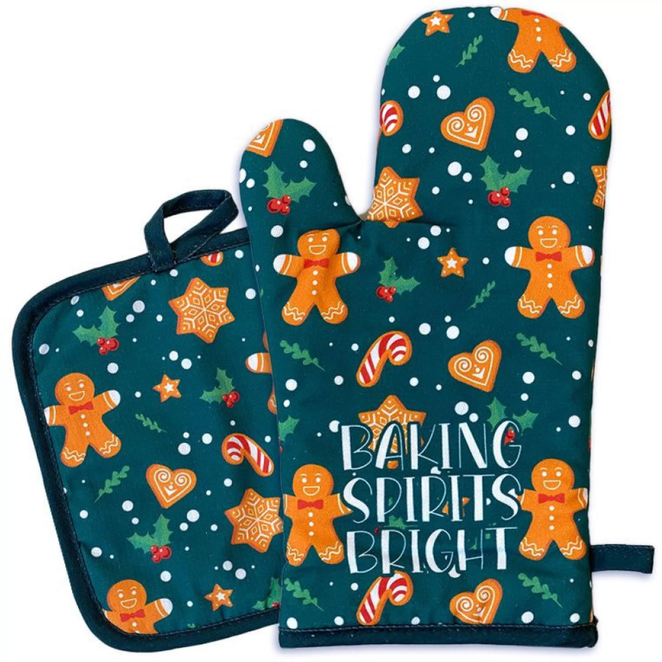 Living Royal Gingerbread Oven Mitt & Pot Holder Set Best Sale