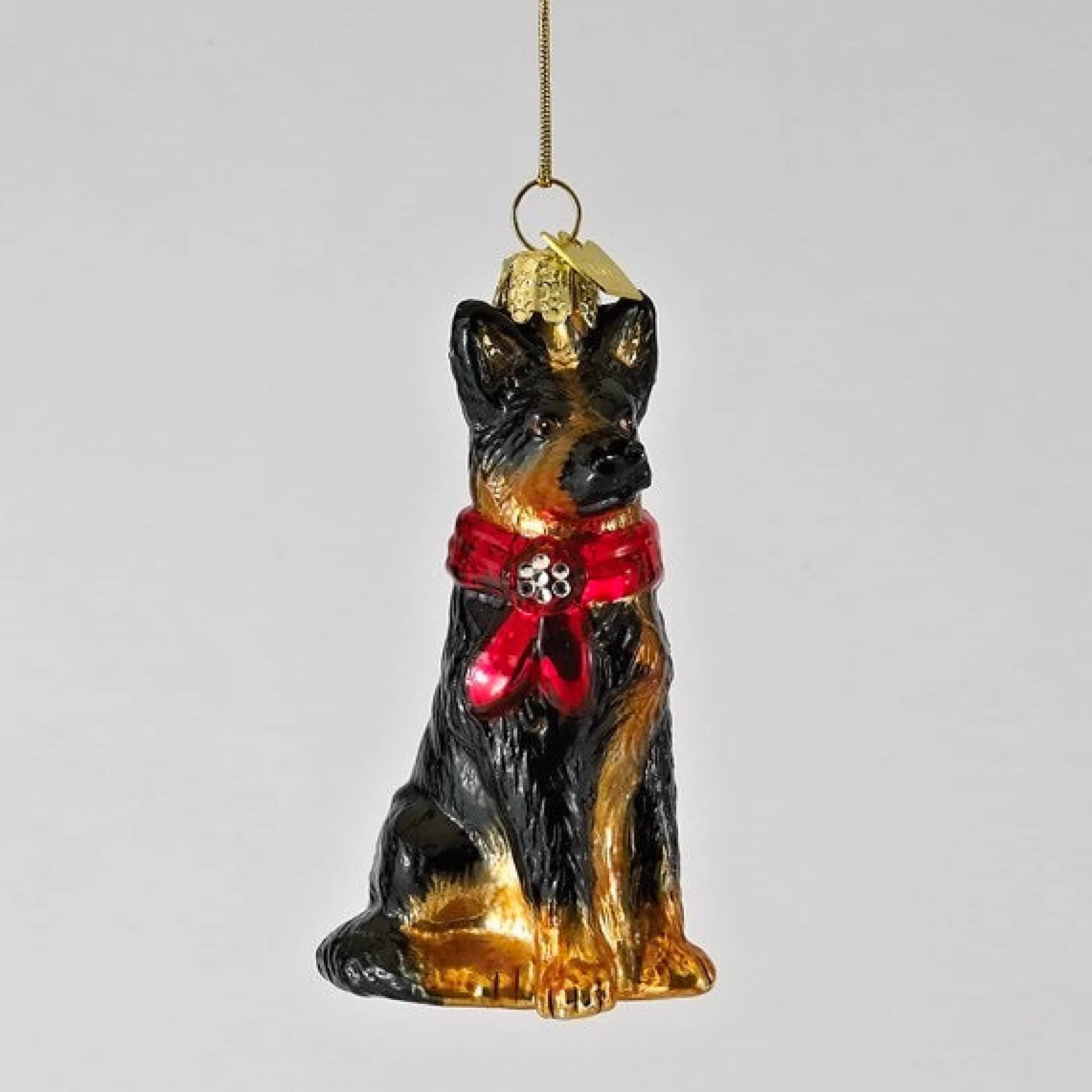 Kurt Adler Glass German Shepherd Ornament Hot