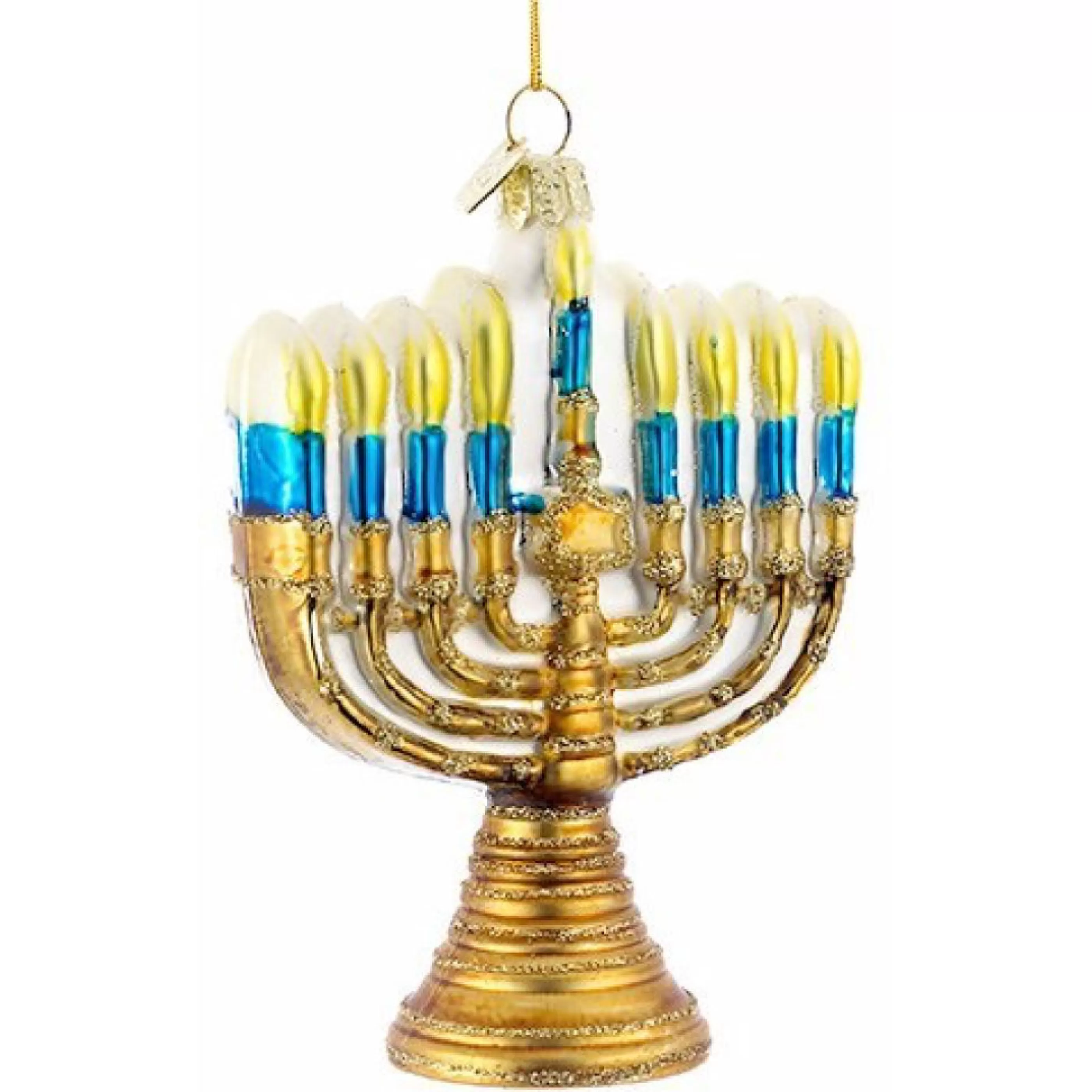 Kurt Adler Gold Menorah Ornament Cheap