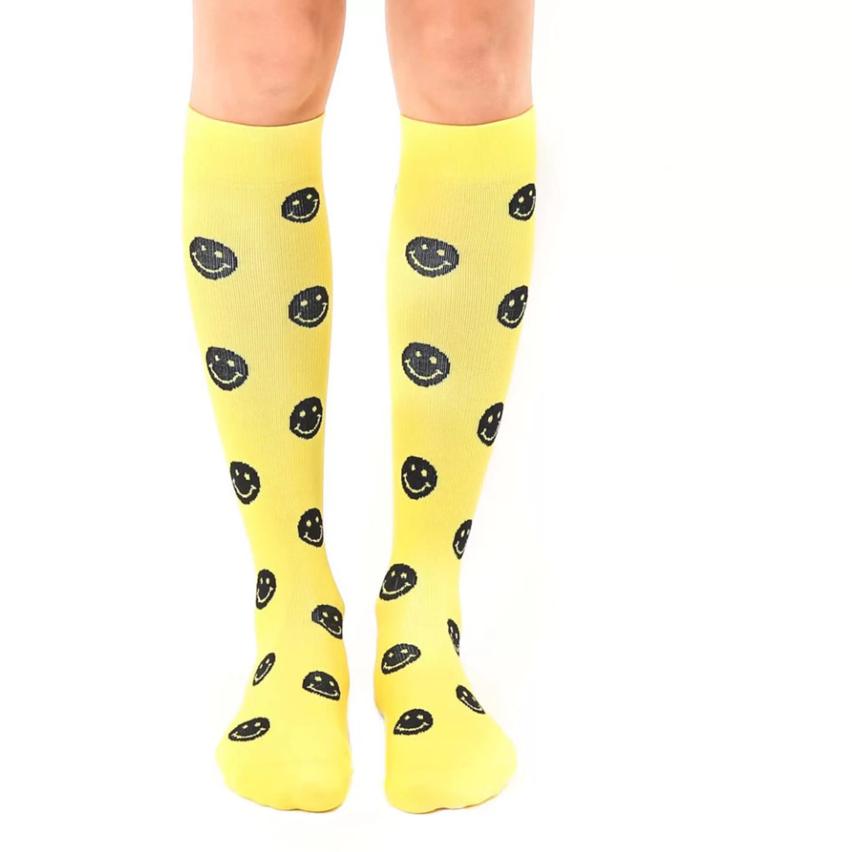 Living Royal Women's Socks>Happy Face Compression Socks