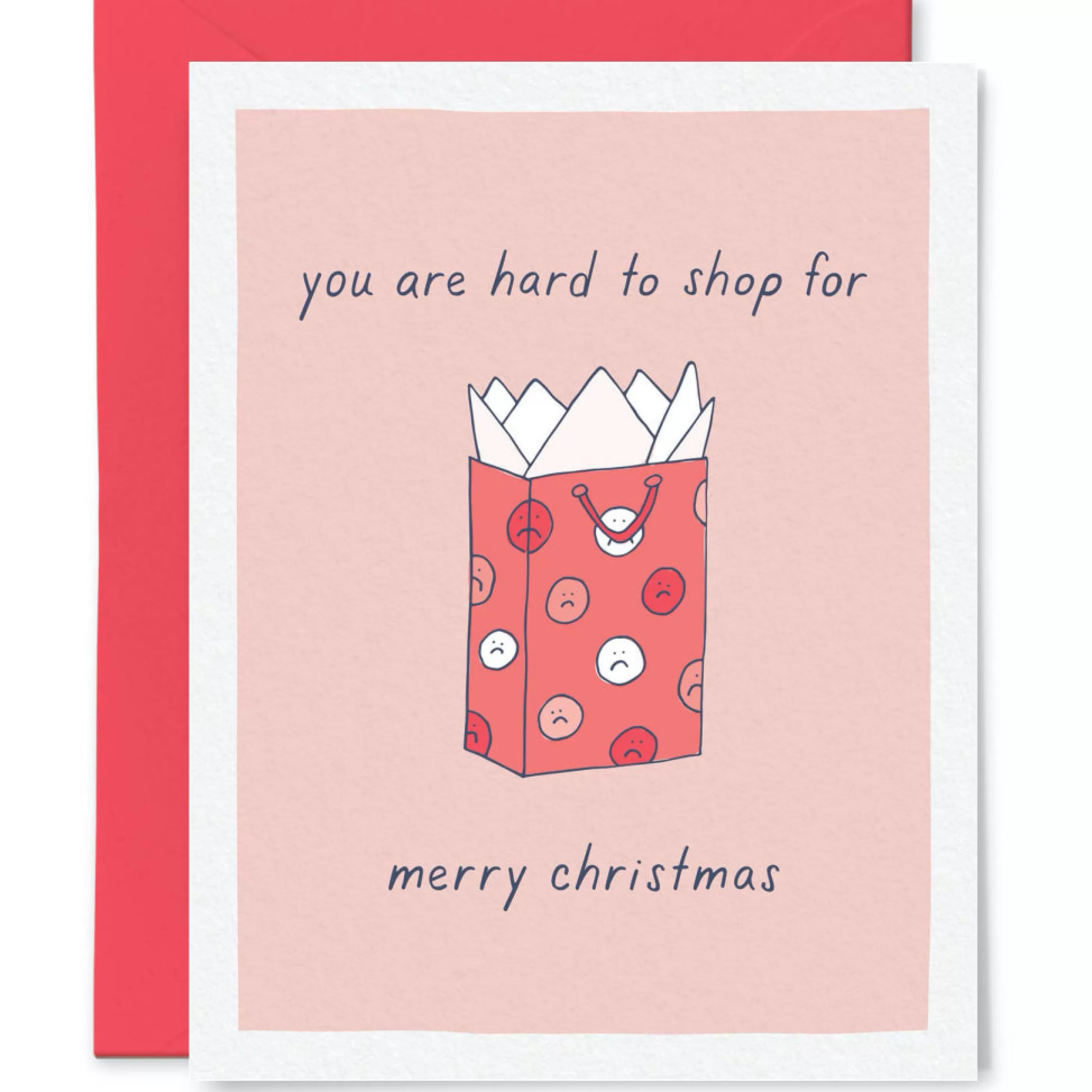 Tiny Hooray Hard To Shop For Christmas Card New