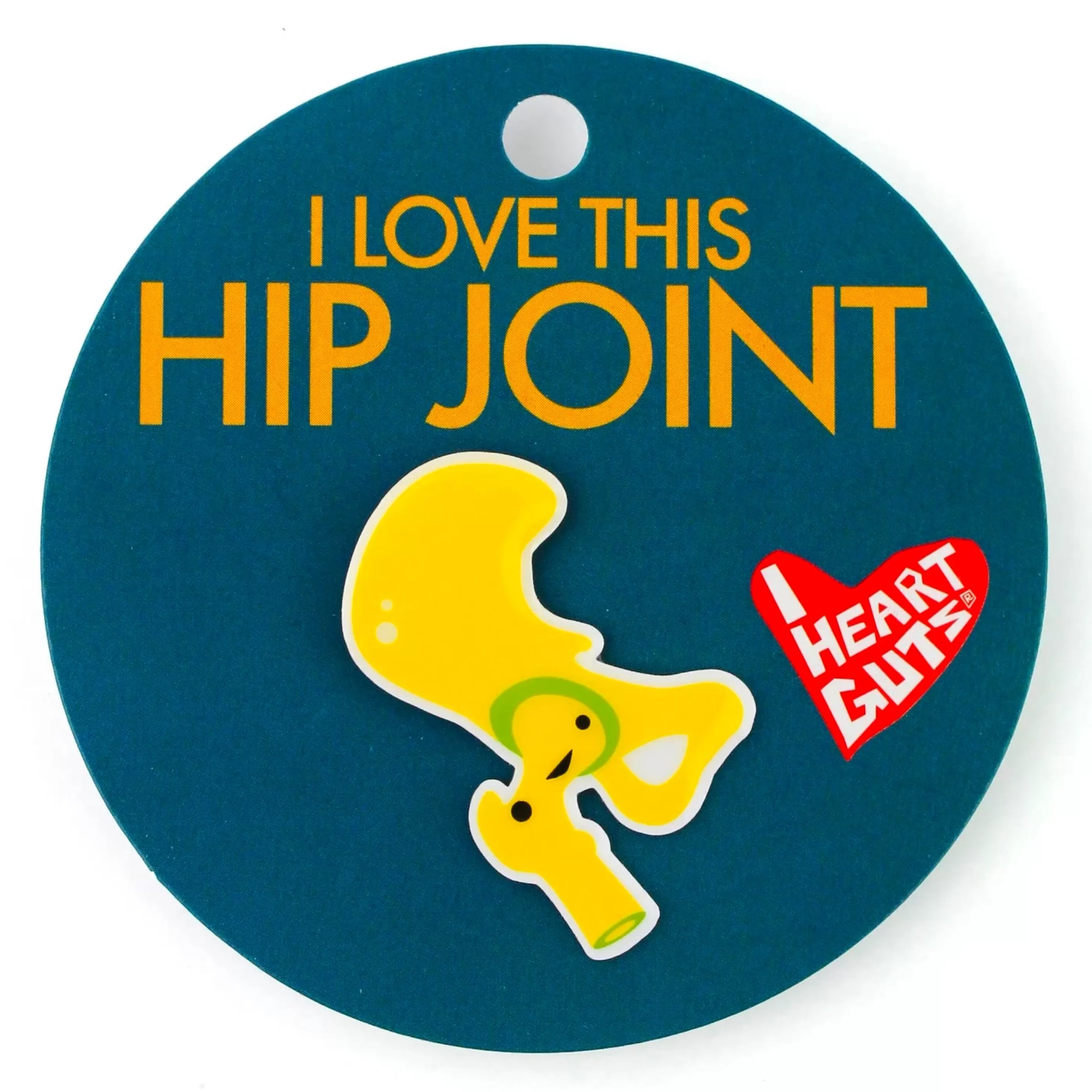 I Heart Guts Pins, Patches & Keychains>Hip Joint Lapel Pin