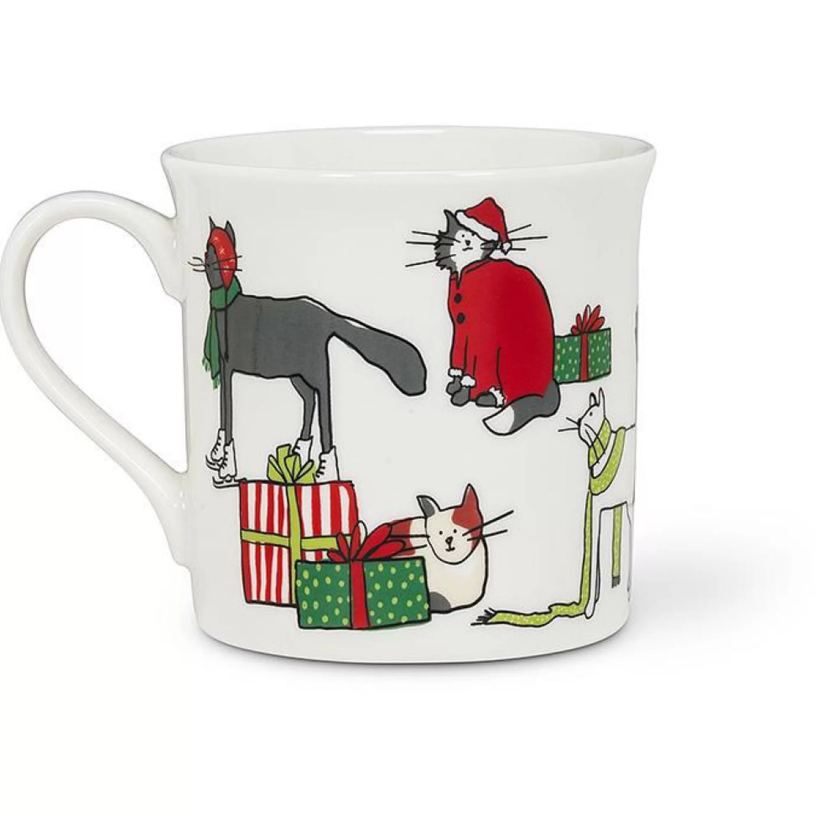 Abbott Collection Holiday Cats Mug Clearance