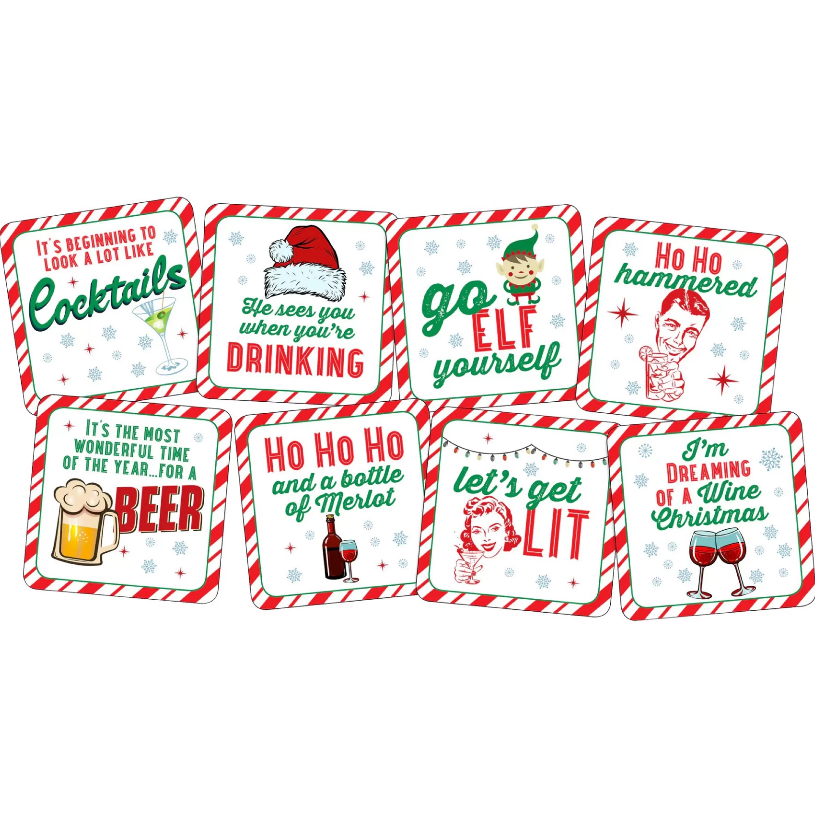 Peter Pauper Press Barware>Holiday Coasters