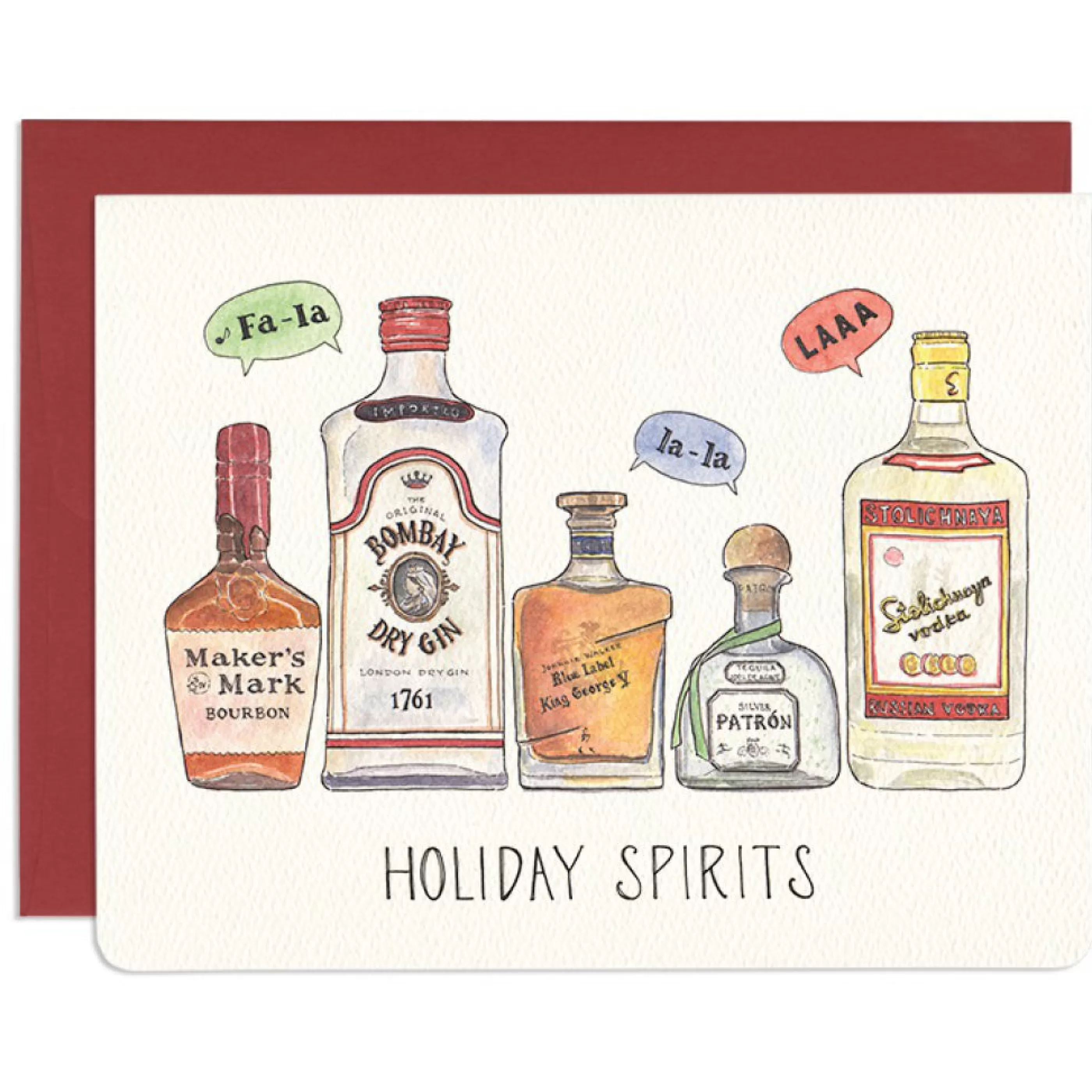 Gotamago Holiday Spirits Boxed Cards Set Of 8 Best Sale