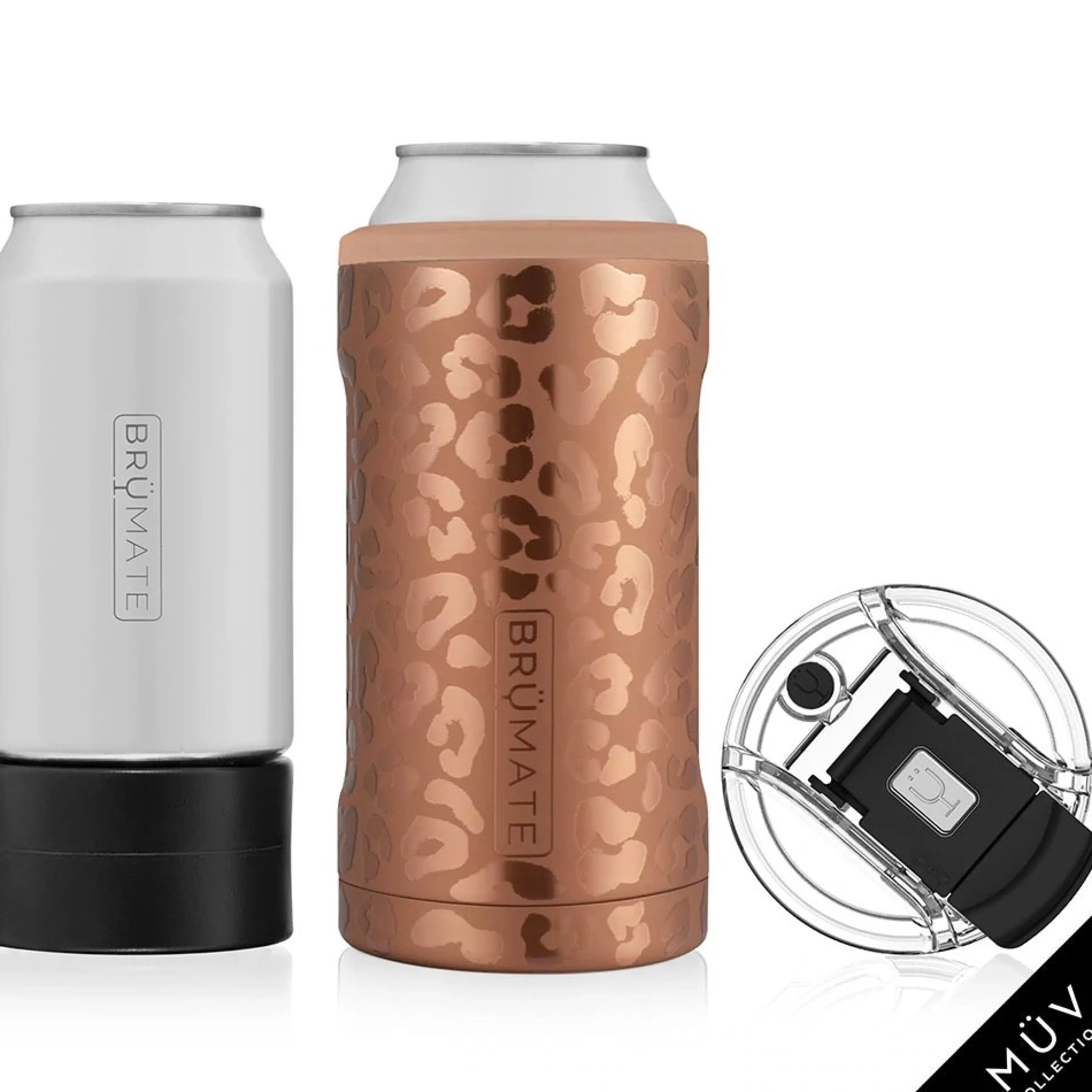 BrüMate Water Bottles & Travel Cups>Hopsulator Trio Gold Leopard