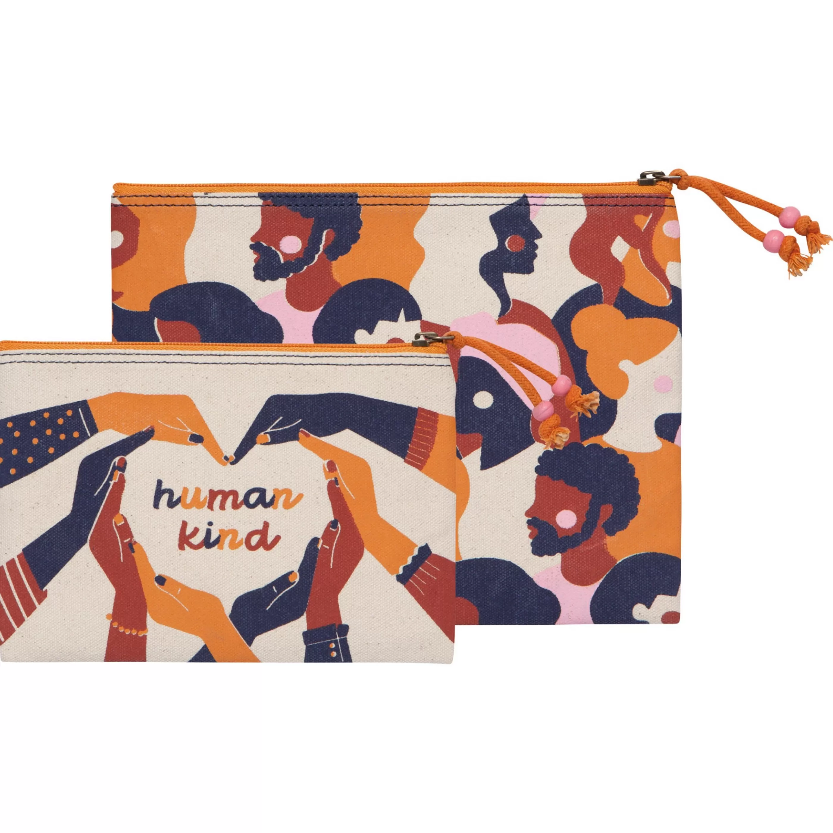 Danica Bags>Human Kind Zipper Pouches Set Of 2