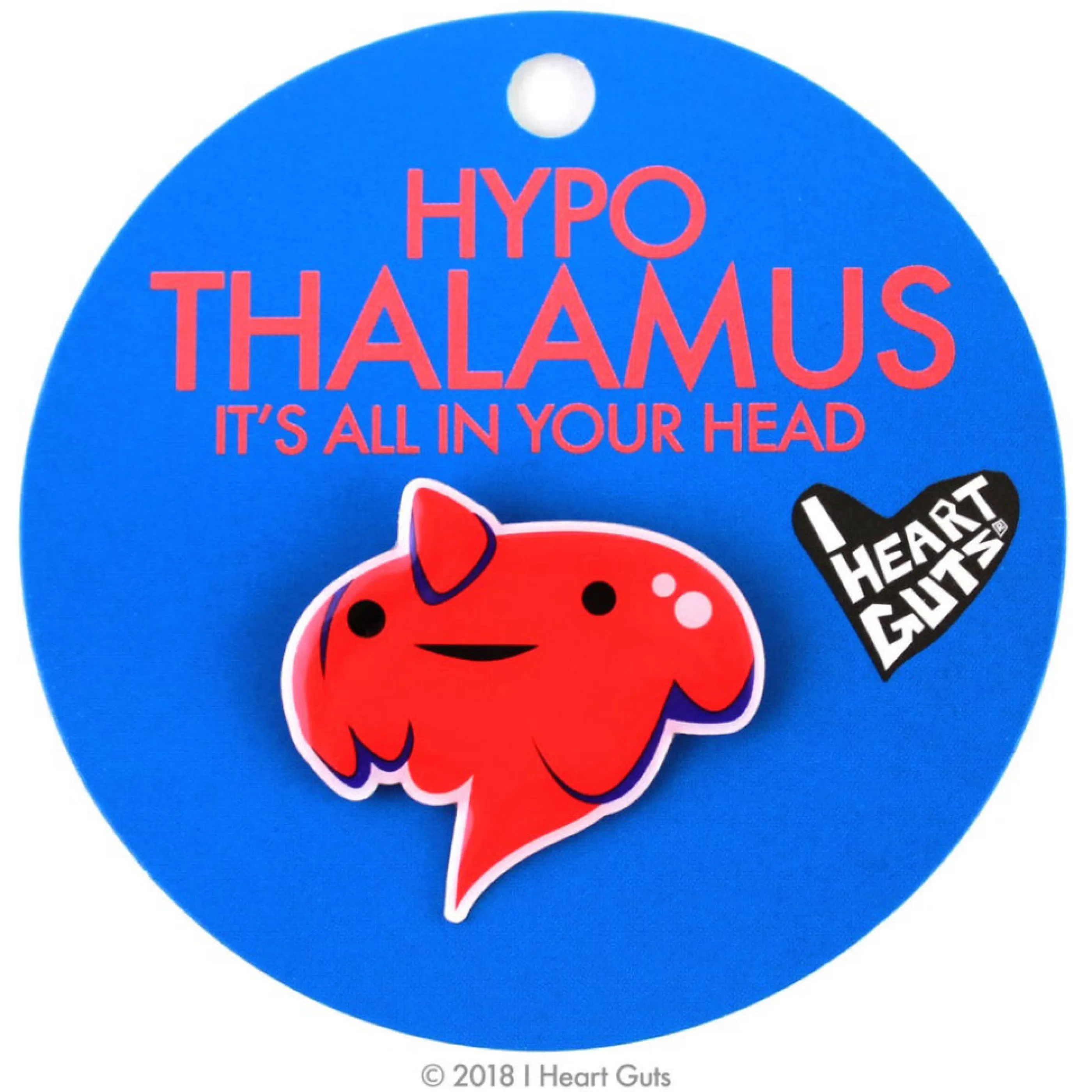 I Heart Guts Pins, Patches & Keychains>Hypothalmus Lapel Pin