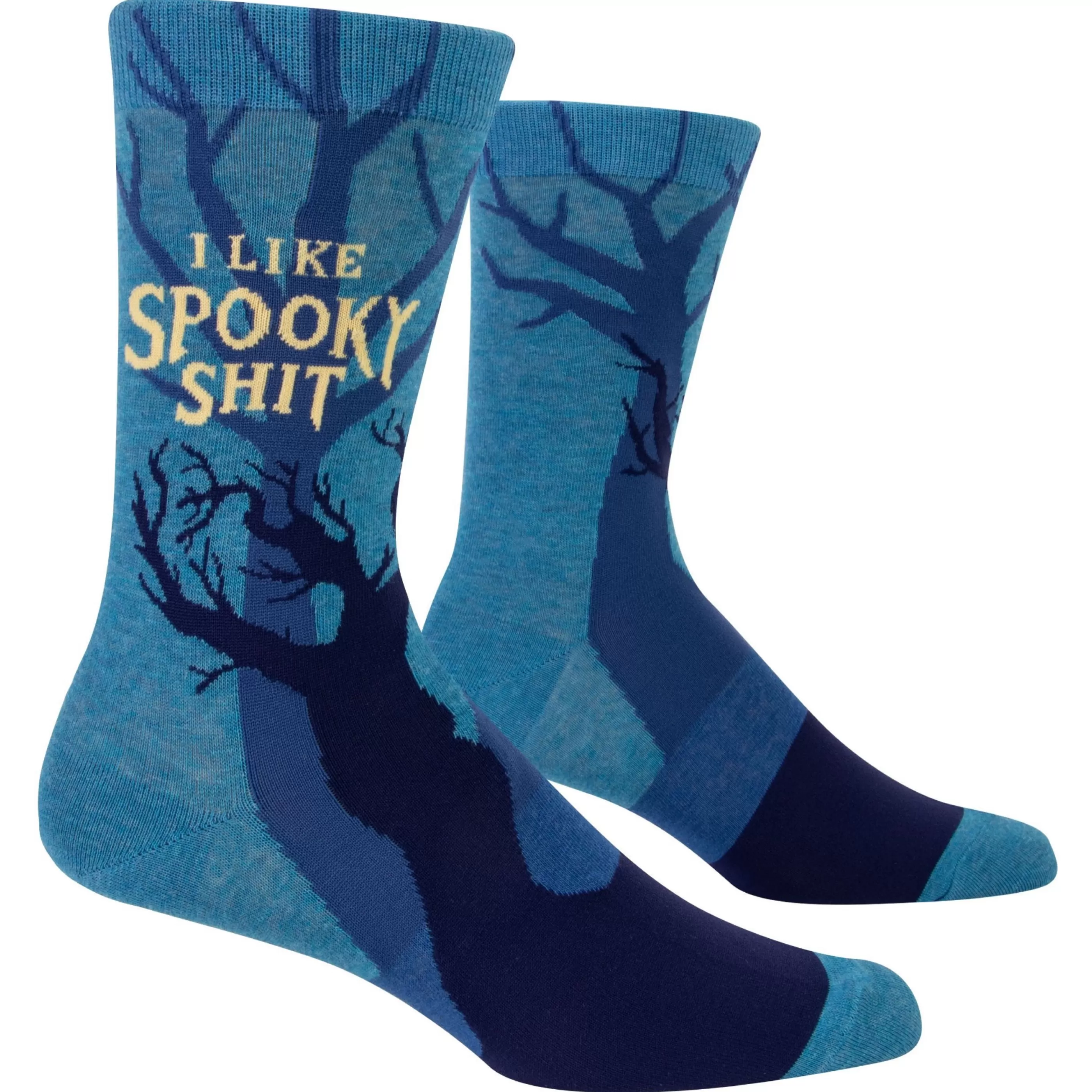 Blue Q Men's Socks>I Like Spooky Shit Men's Crew Socks