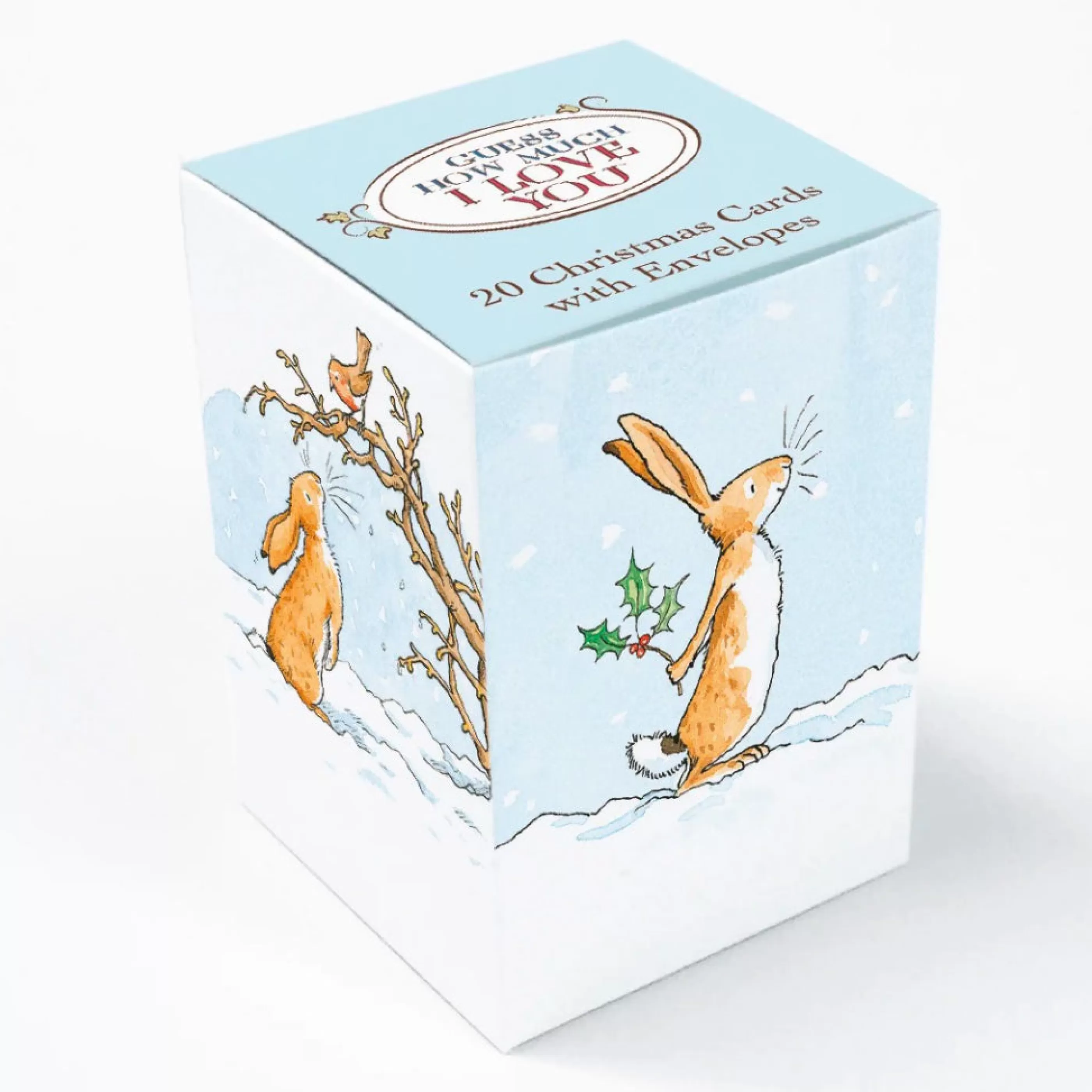 Museums & Galleries I Love You Bunnies Mini Cube Christmas Cards Cheap