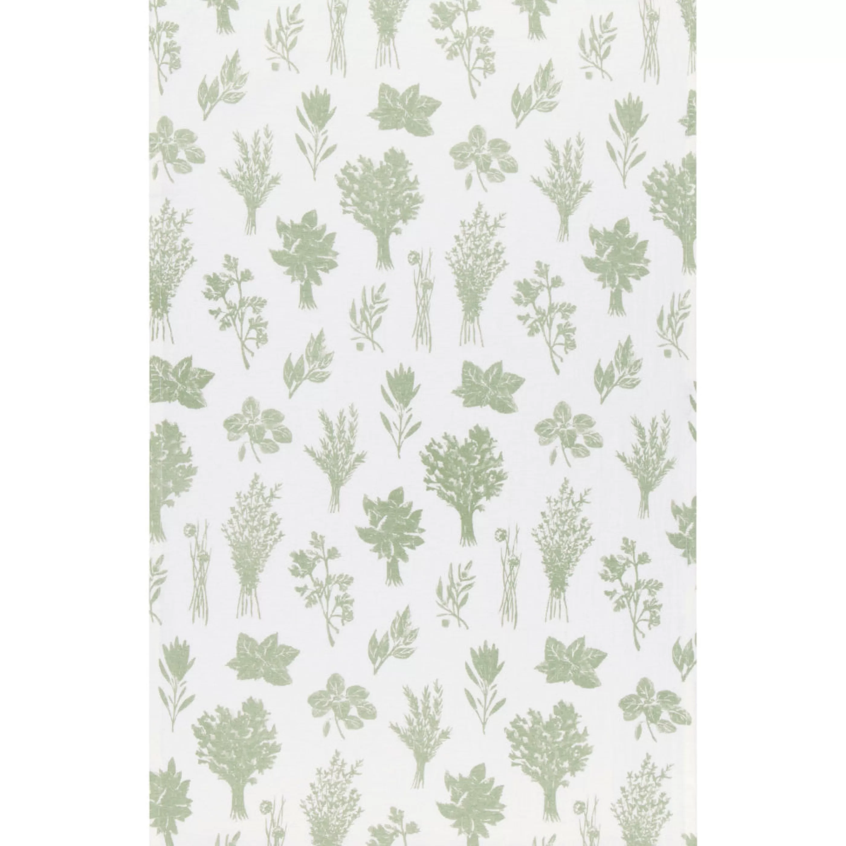 Danica Kitchen & Dining>Les Fines Herbes Sage Green Floursack Tea Towels Set Of 2